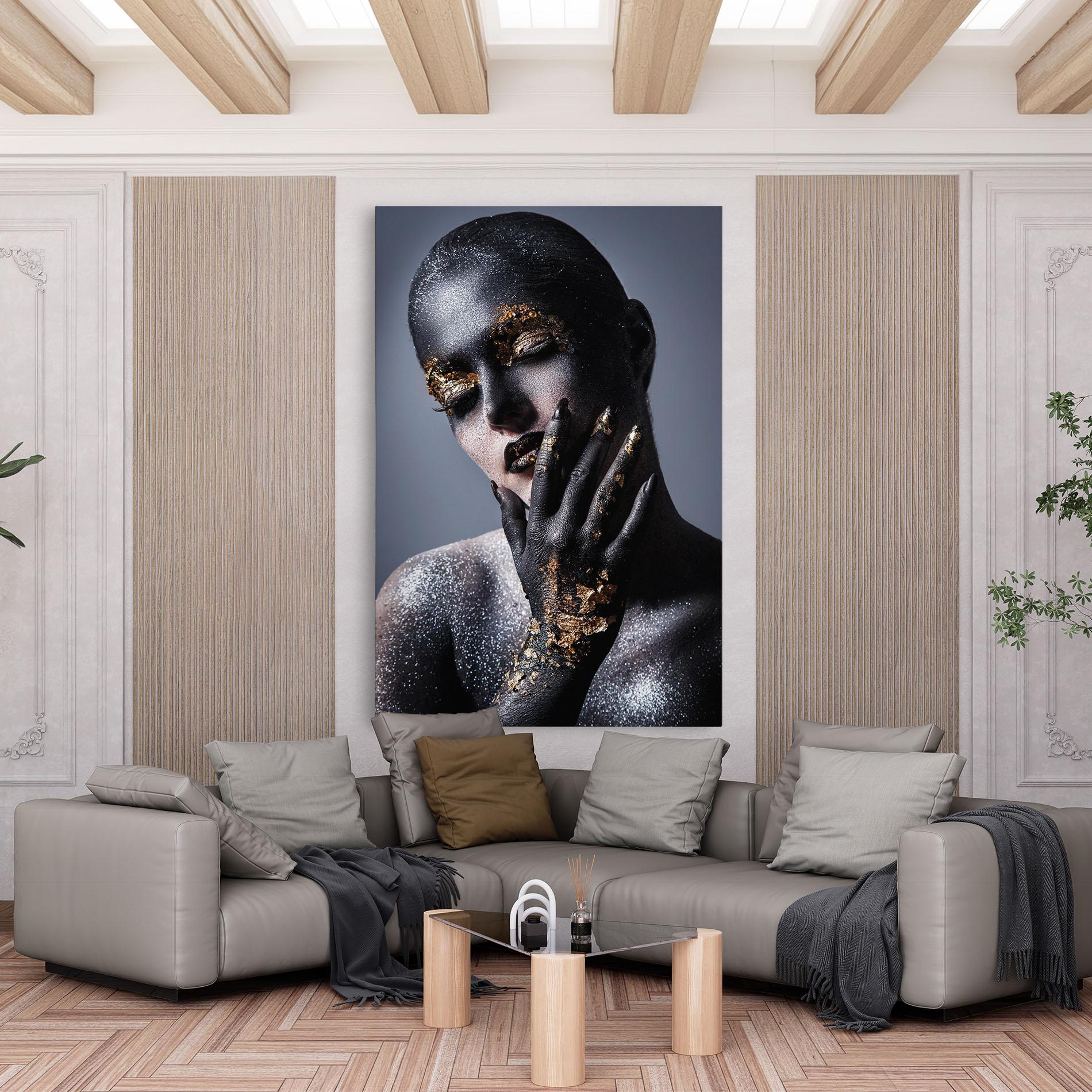 Vászonkép Artistic Black Makeup mockup 6