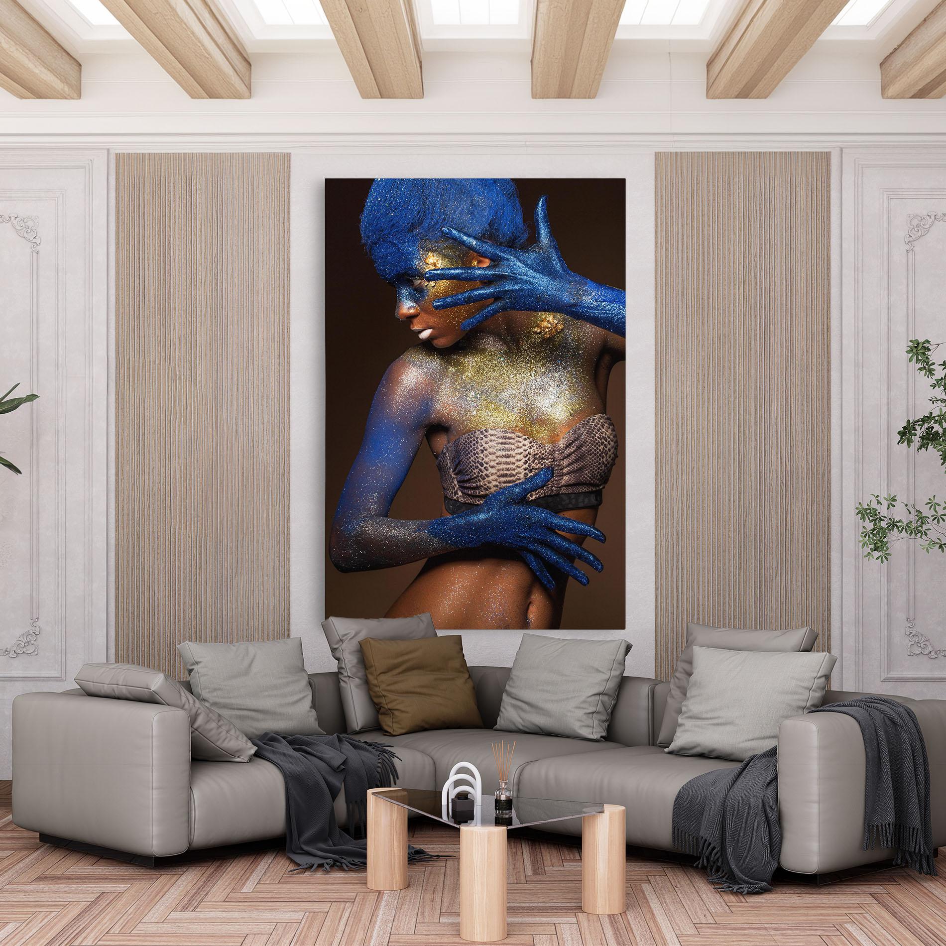 Vászonkép Blue Hair Make Up mockup 6