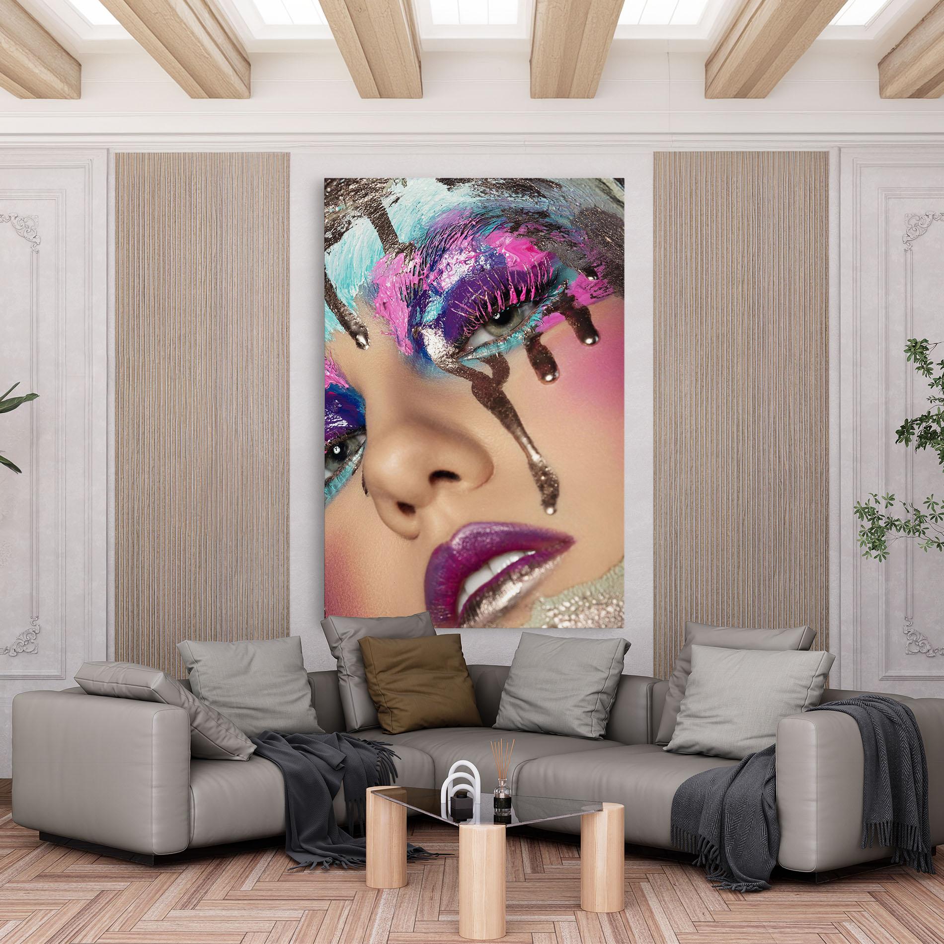 Vászonkép Pretty Pink Eyelashes mockup 6