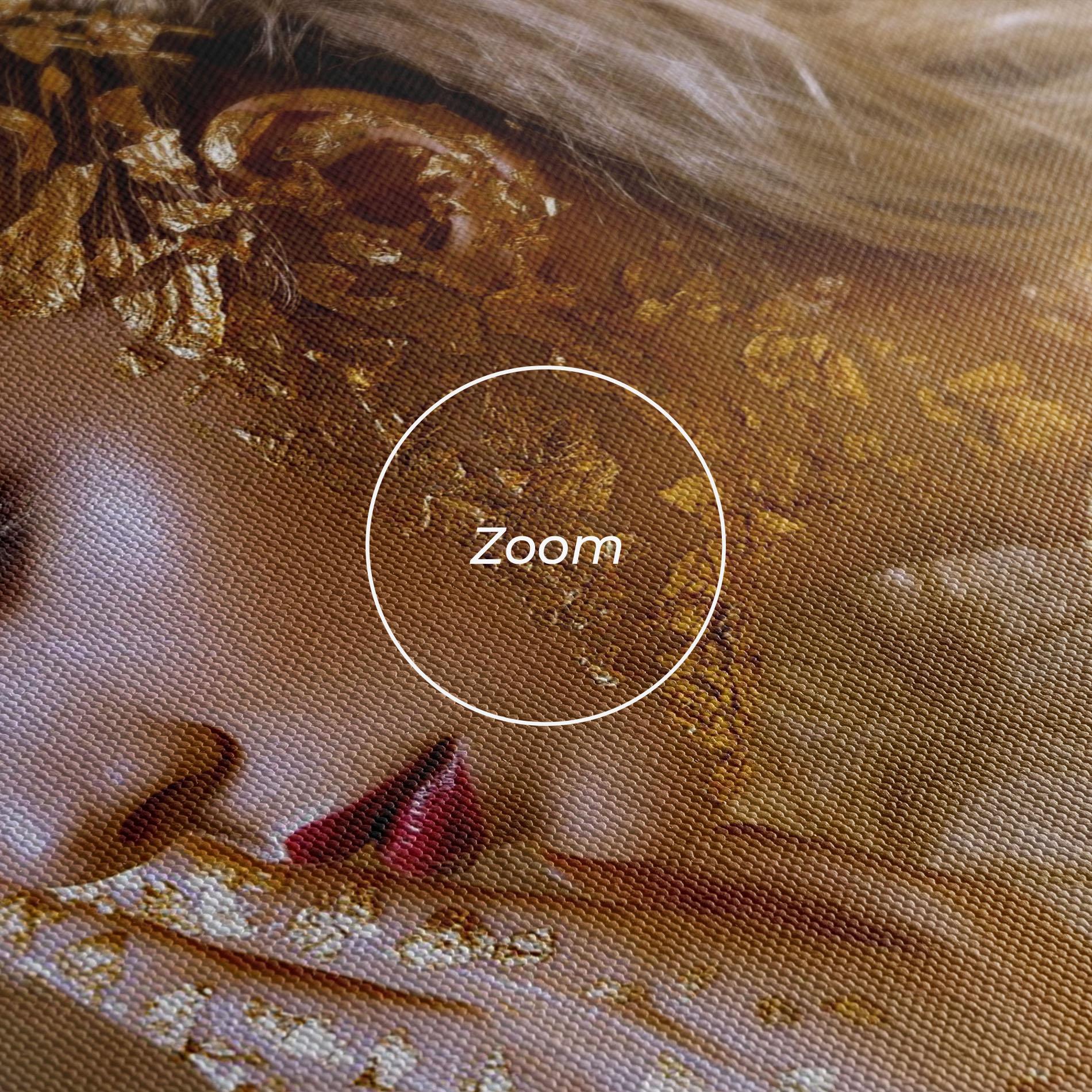 Vászonkép Gold Paper Makeup mockup 3