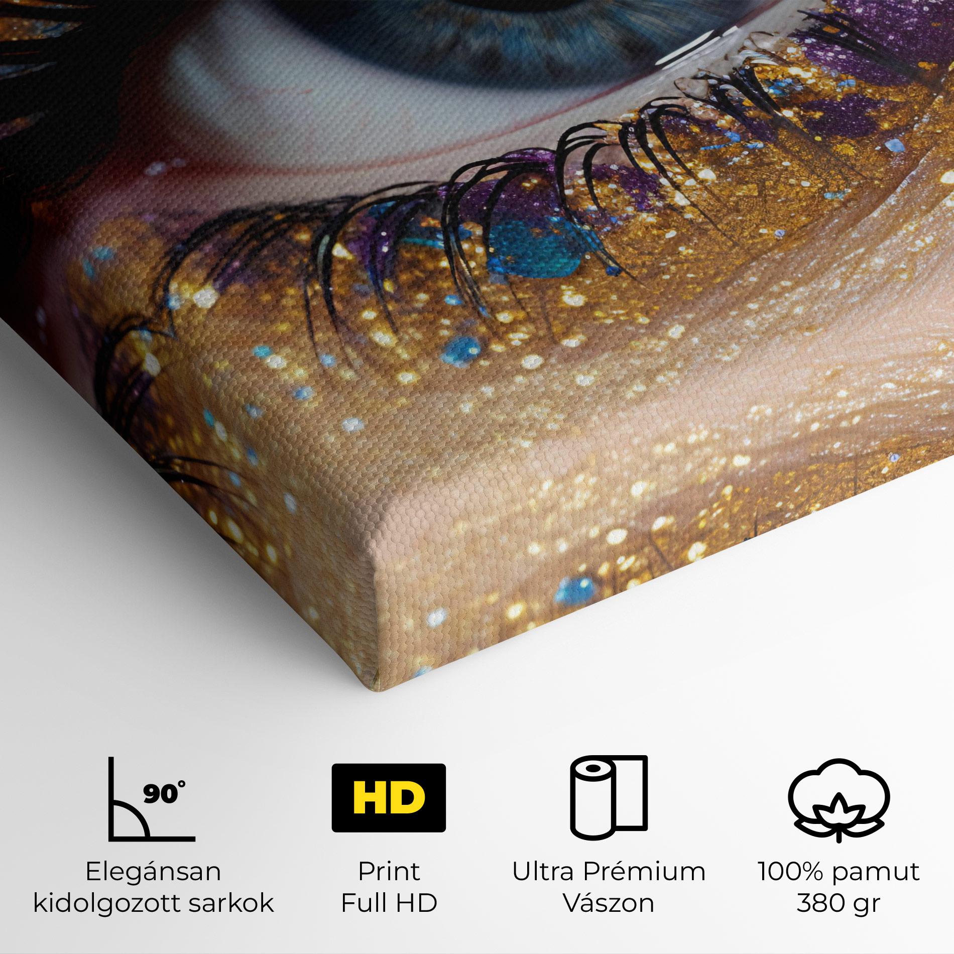 Vászonkép Blue Eye Make Up mockup 4