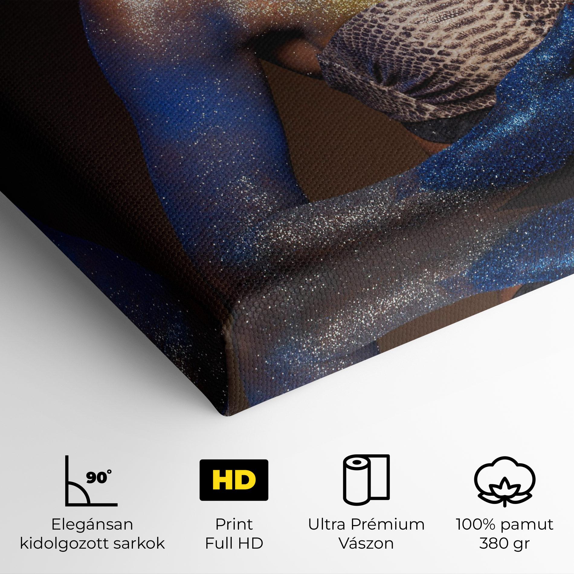 Vászonkép Blue Hair Make Up mockup 4