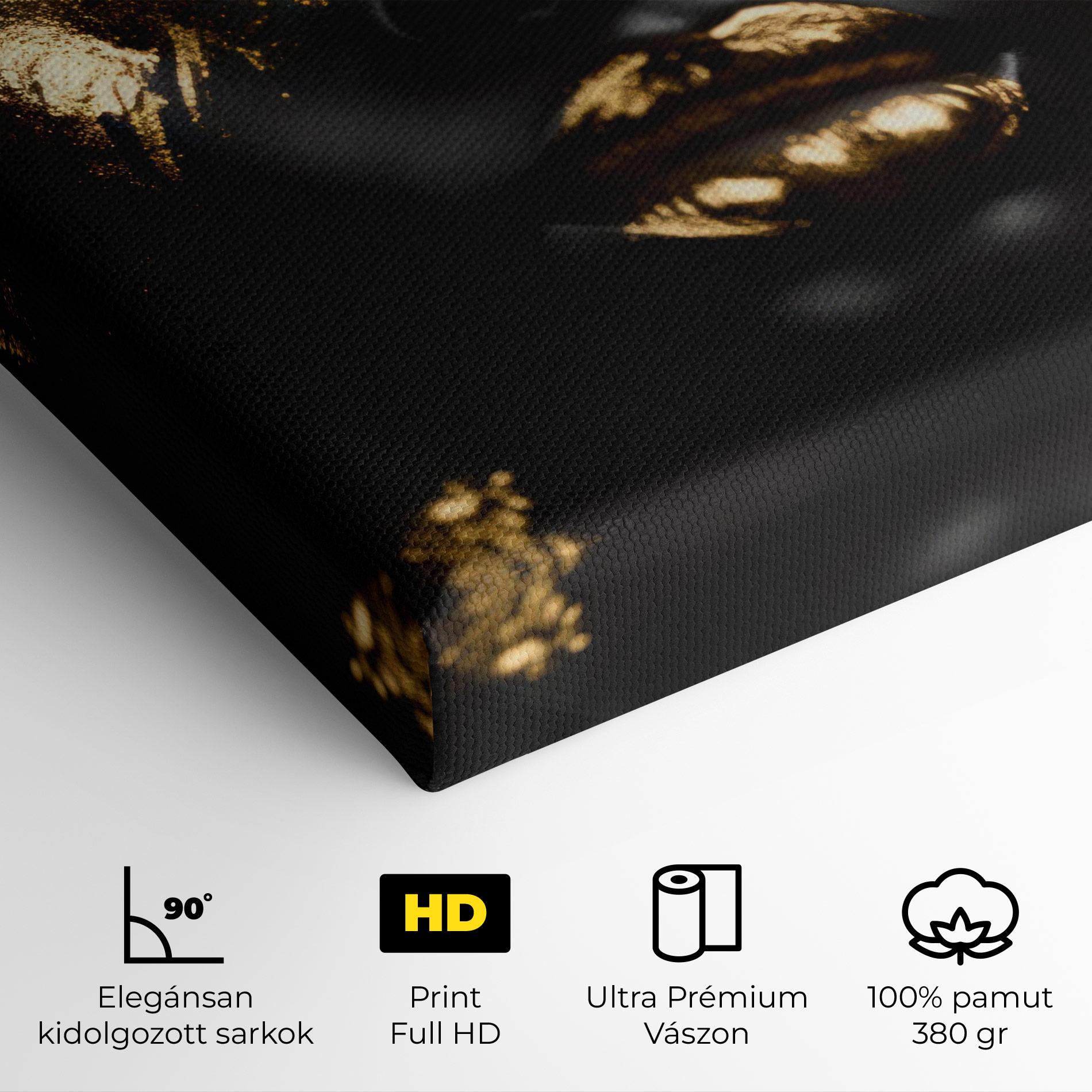 Vászonkép Gold Eyes Makeup mockup 4