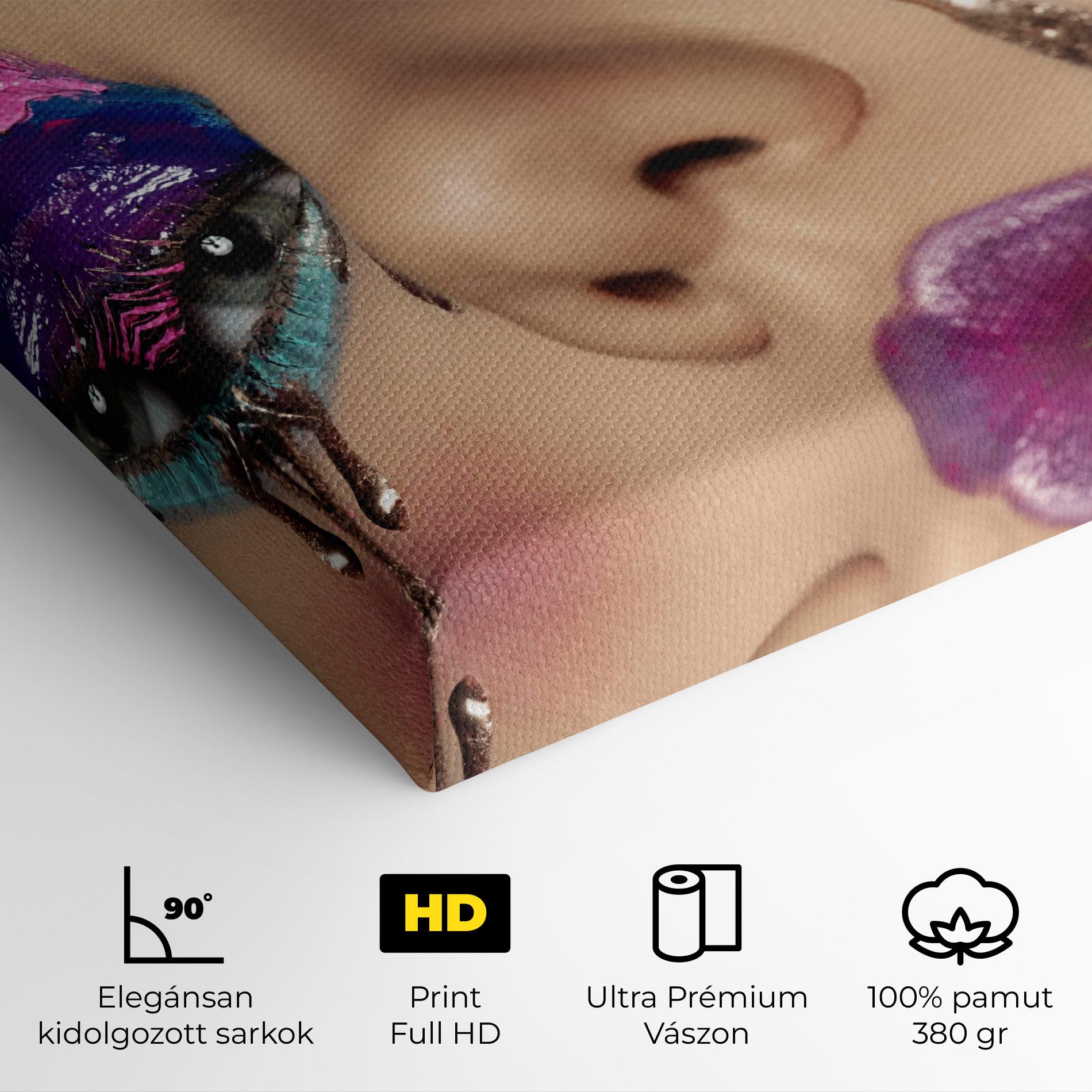 Vászonkép Pretty Pink Eyelashes mockup 4