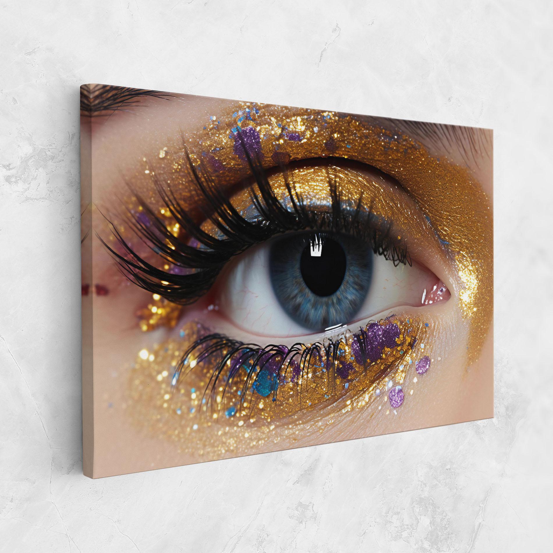 Vászonkép Blue Eye Make Up mockup 1