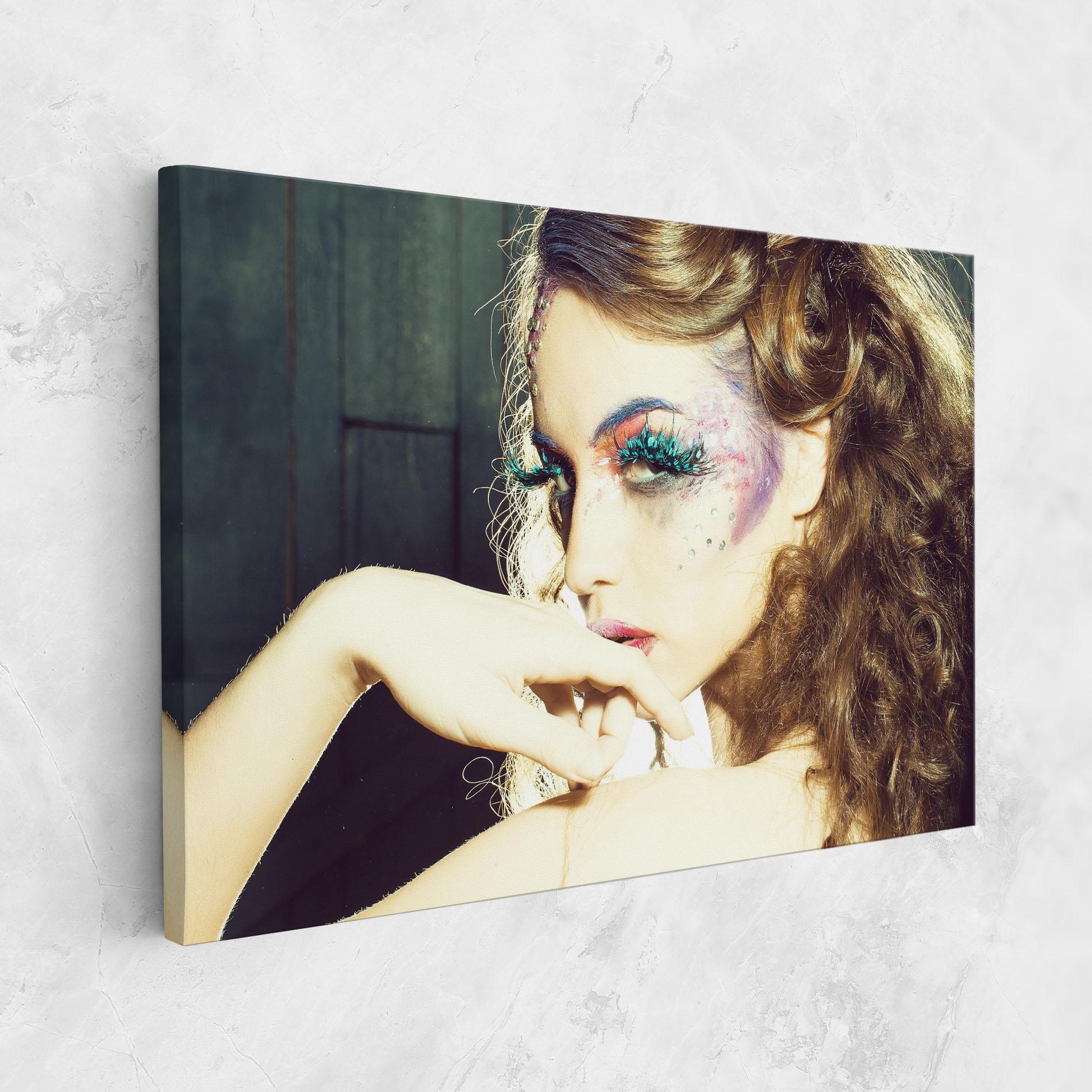 Vászonkép False Feather Eyelashes mockup 1