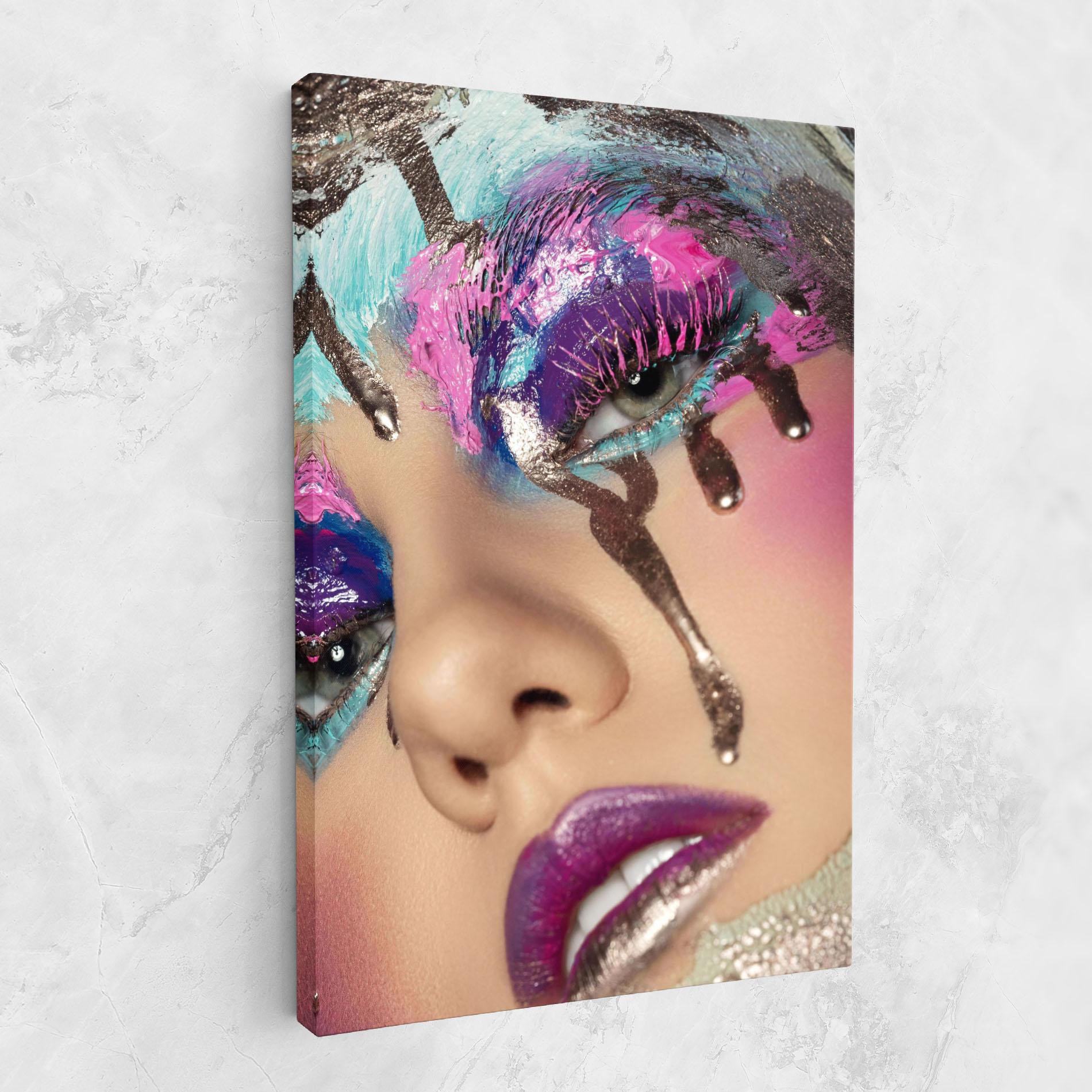 Vászonkép Pretty Pink Eyelashes mockup 1