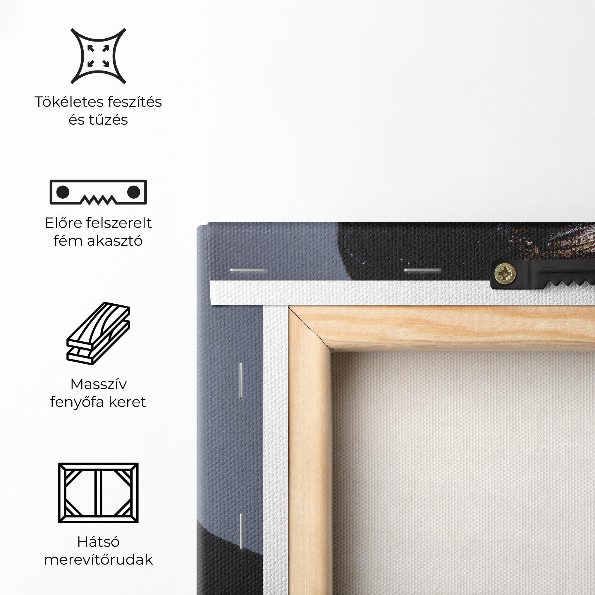 Vászonkép Artistic Black Makeup mockup 5