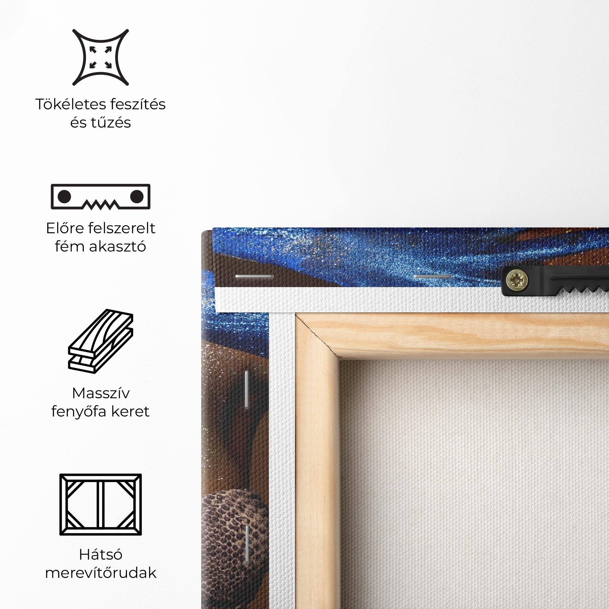 Vászonkép Blue Hair Make Up mockup 5