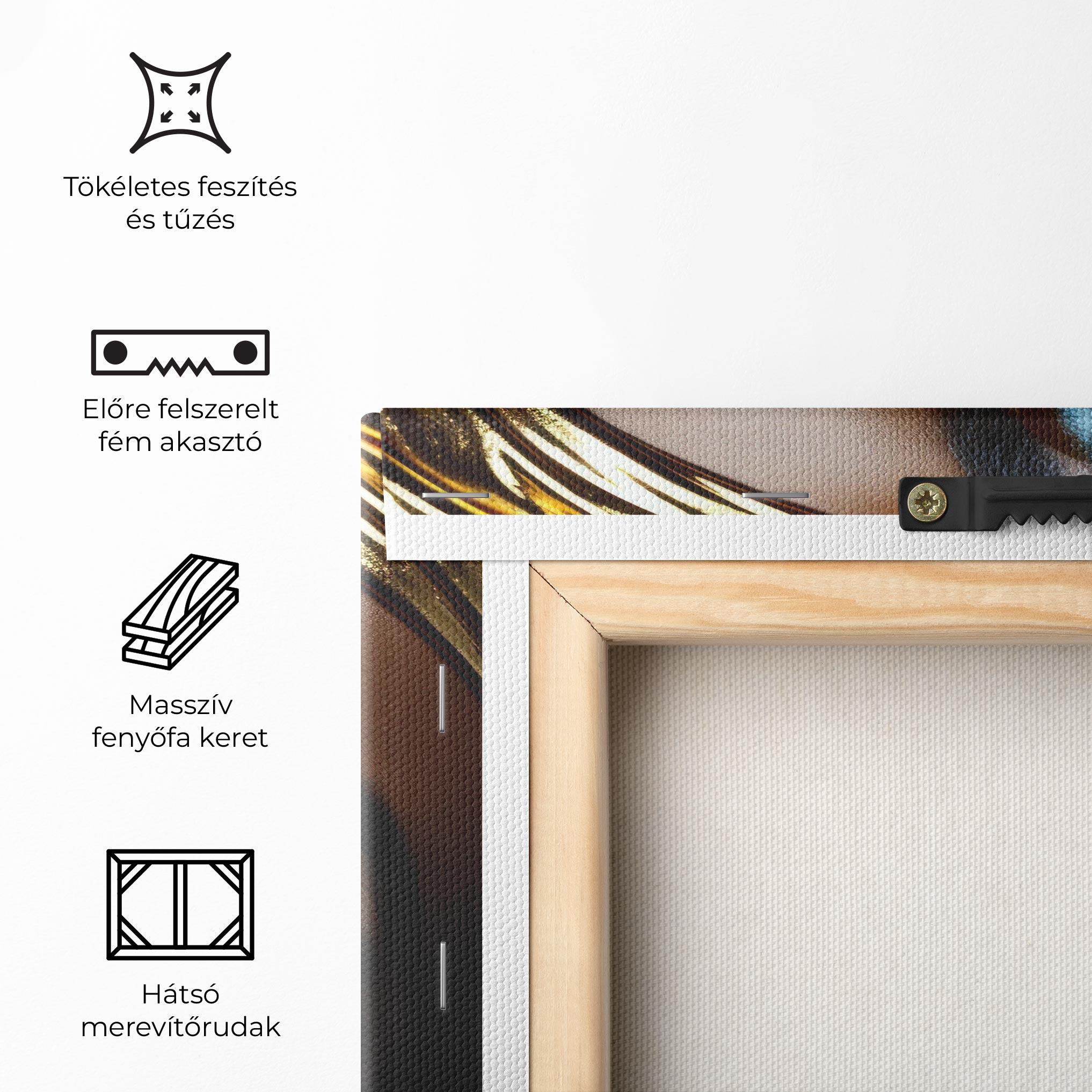 Vászonkép Dark Blue Makeup mockup 5