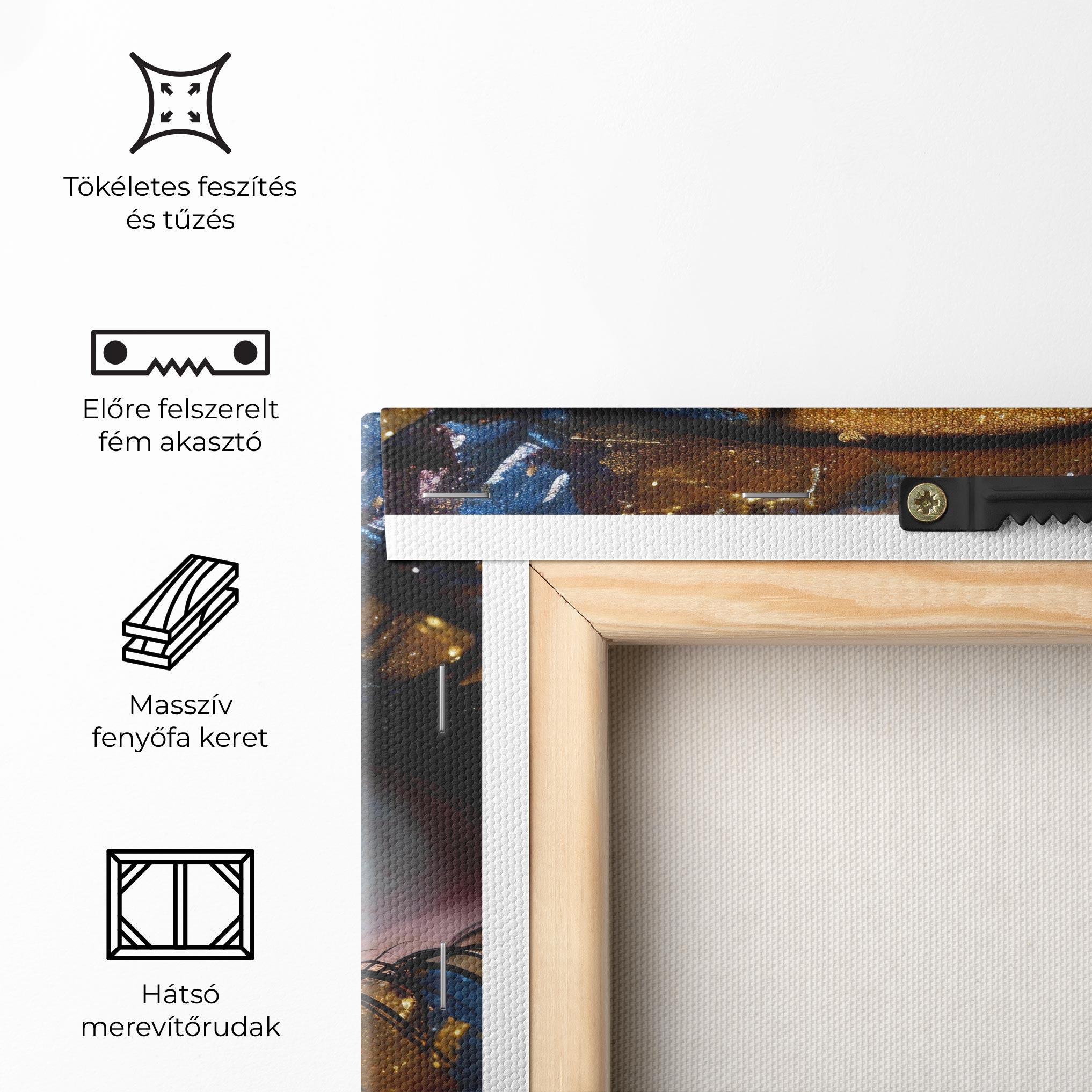 Vászonkép Golden Purple Make Up mockup 5