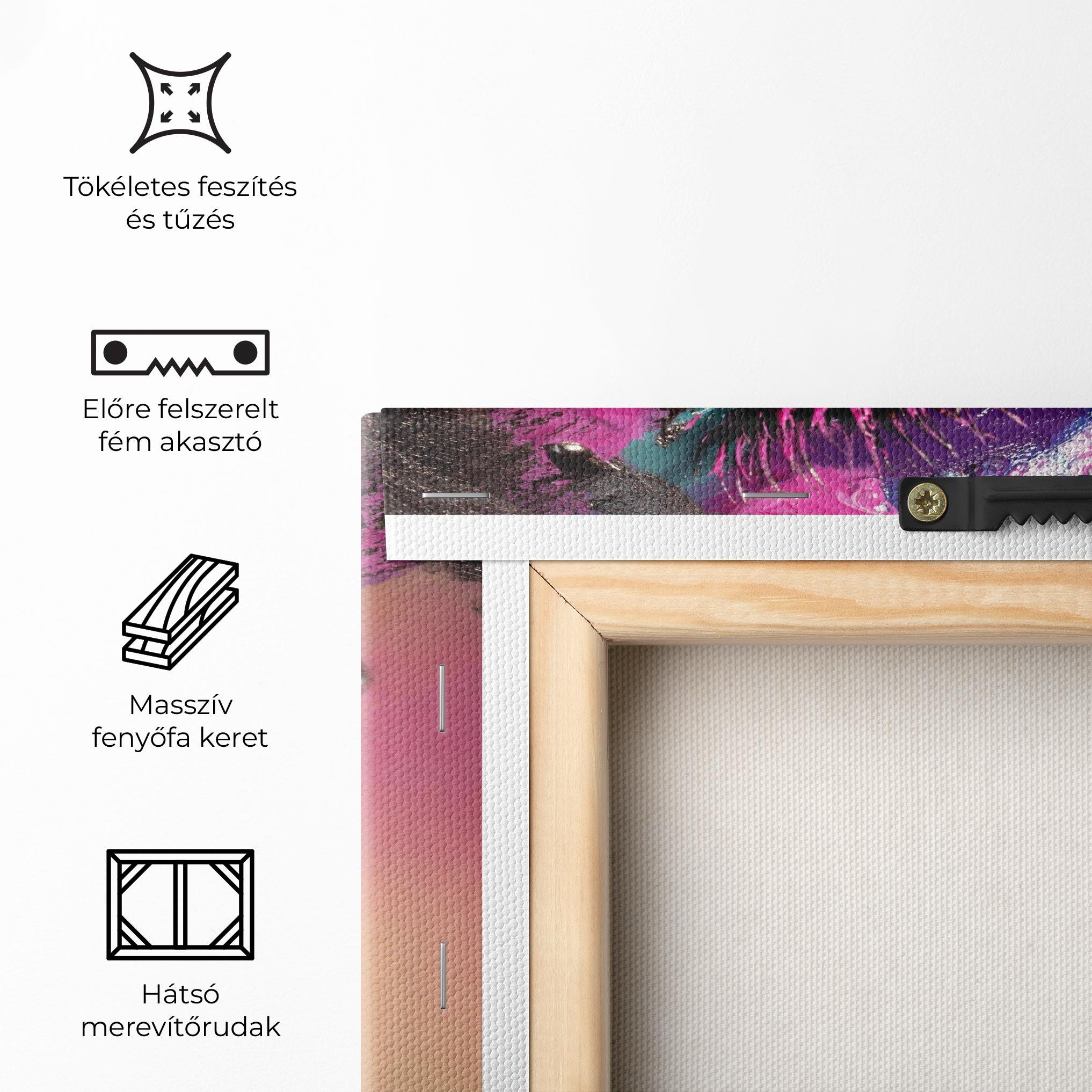 Vászonkép Pretty Pink Eyelashes mockup 5