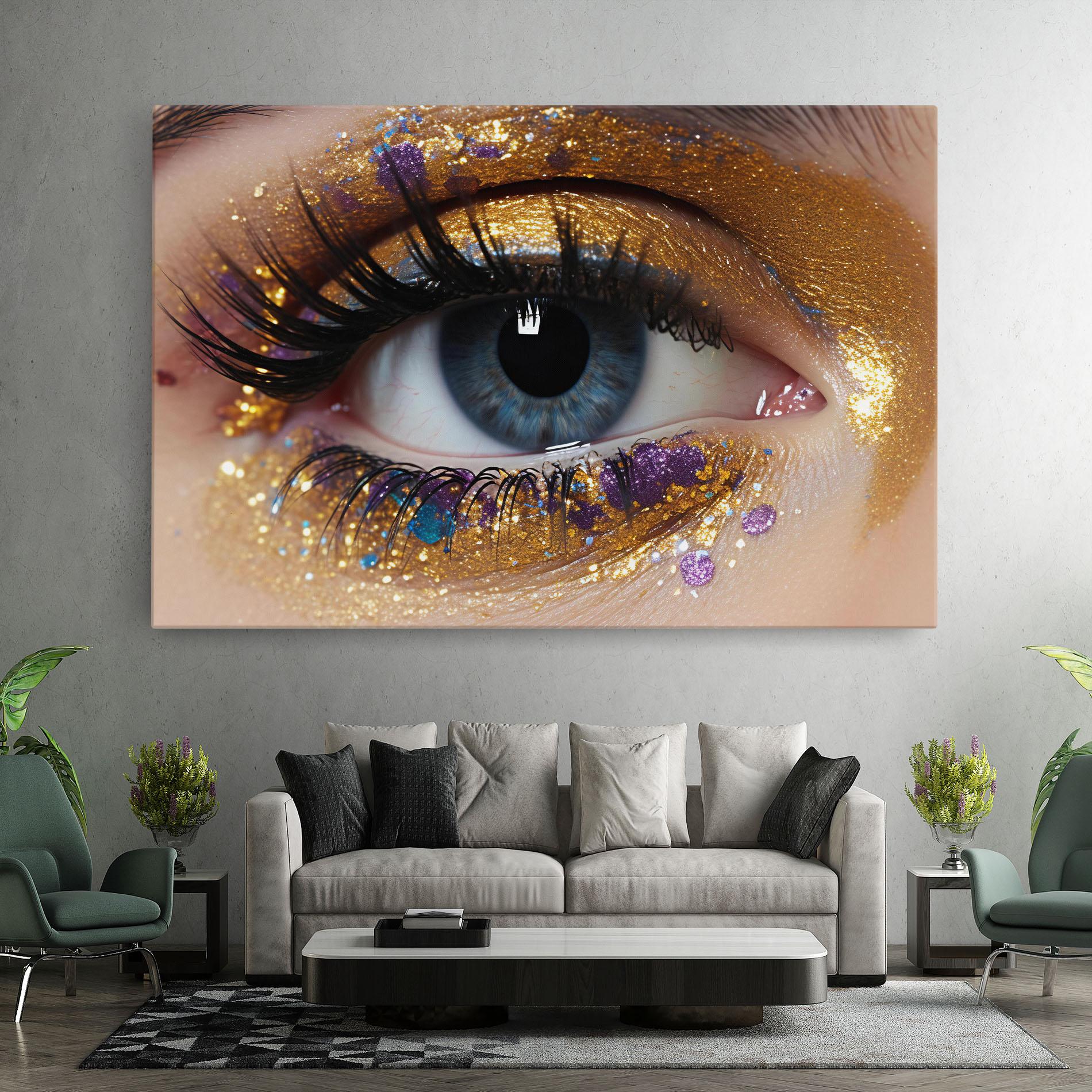 Vászonkép Blue Eye Make Up mockup 7