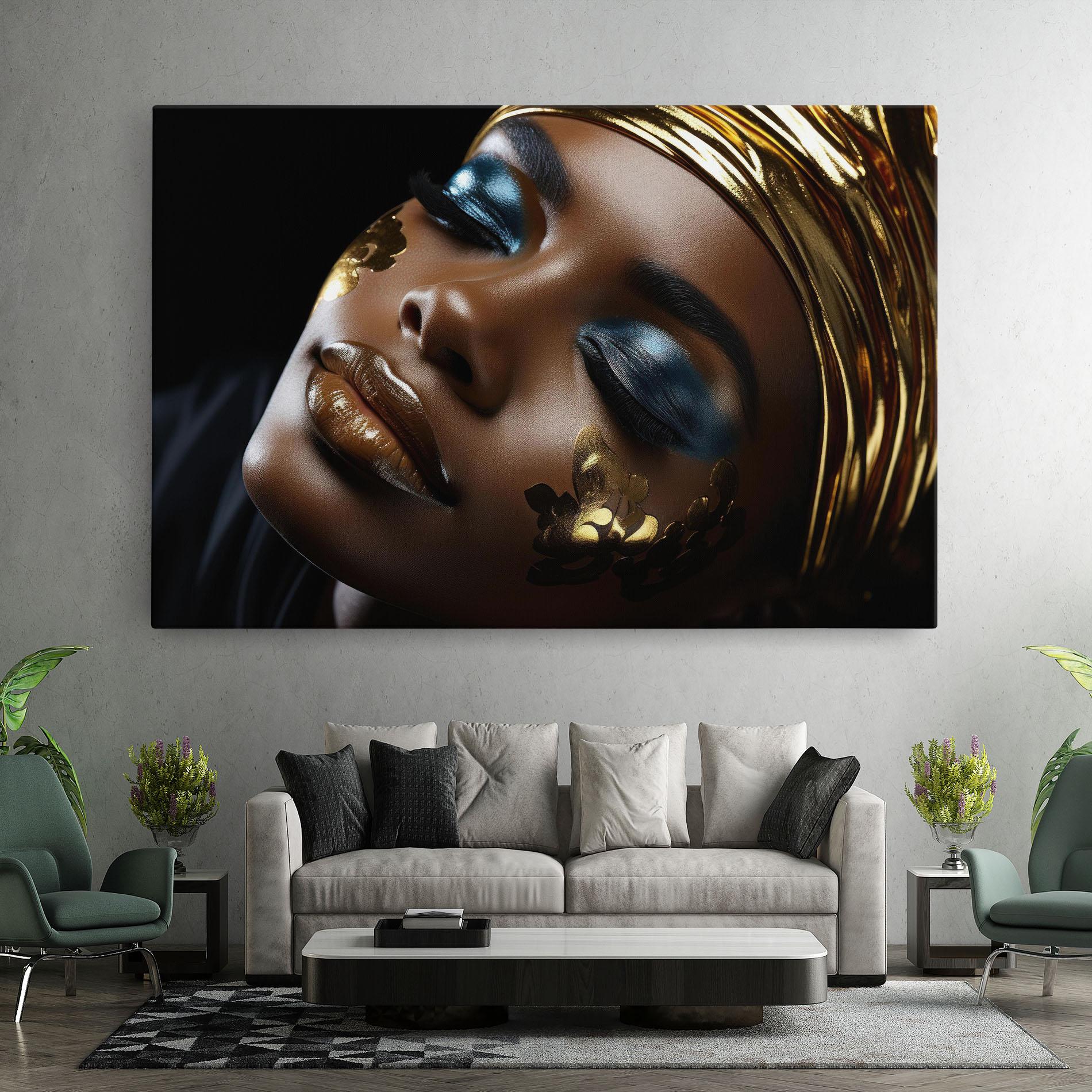 Vászonkép Dark Blue Makeup mockup 7