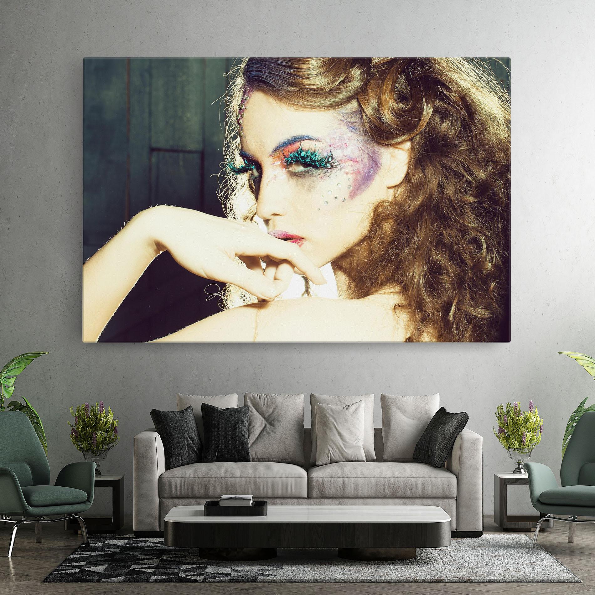 Vászonkép False Feather Eyelashes mockup 7