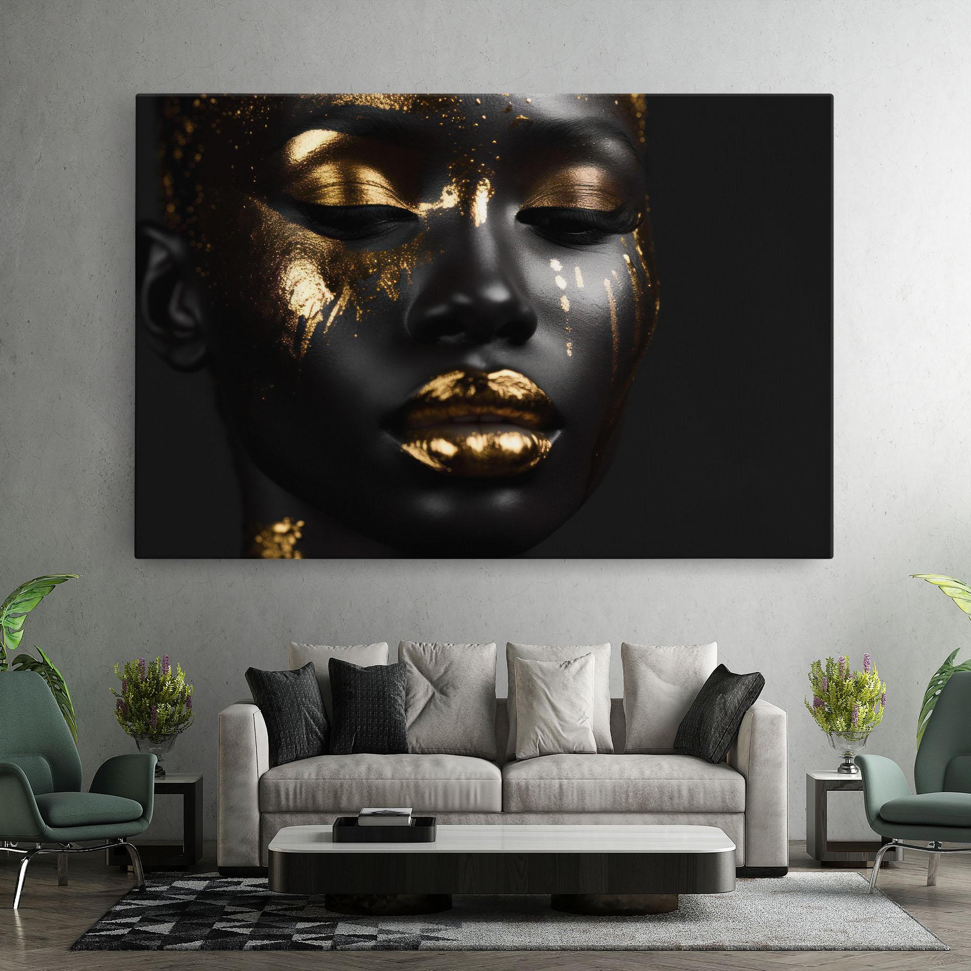 Vászonkép Gold Eyes Makeup mockup 7