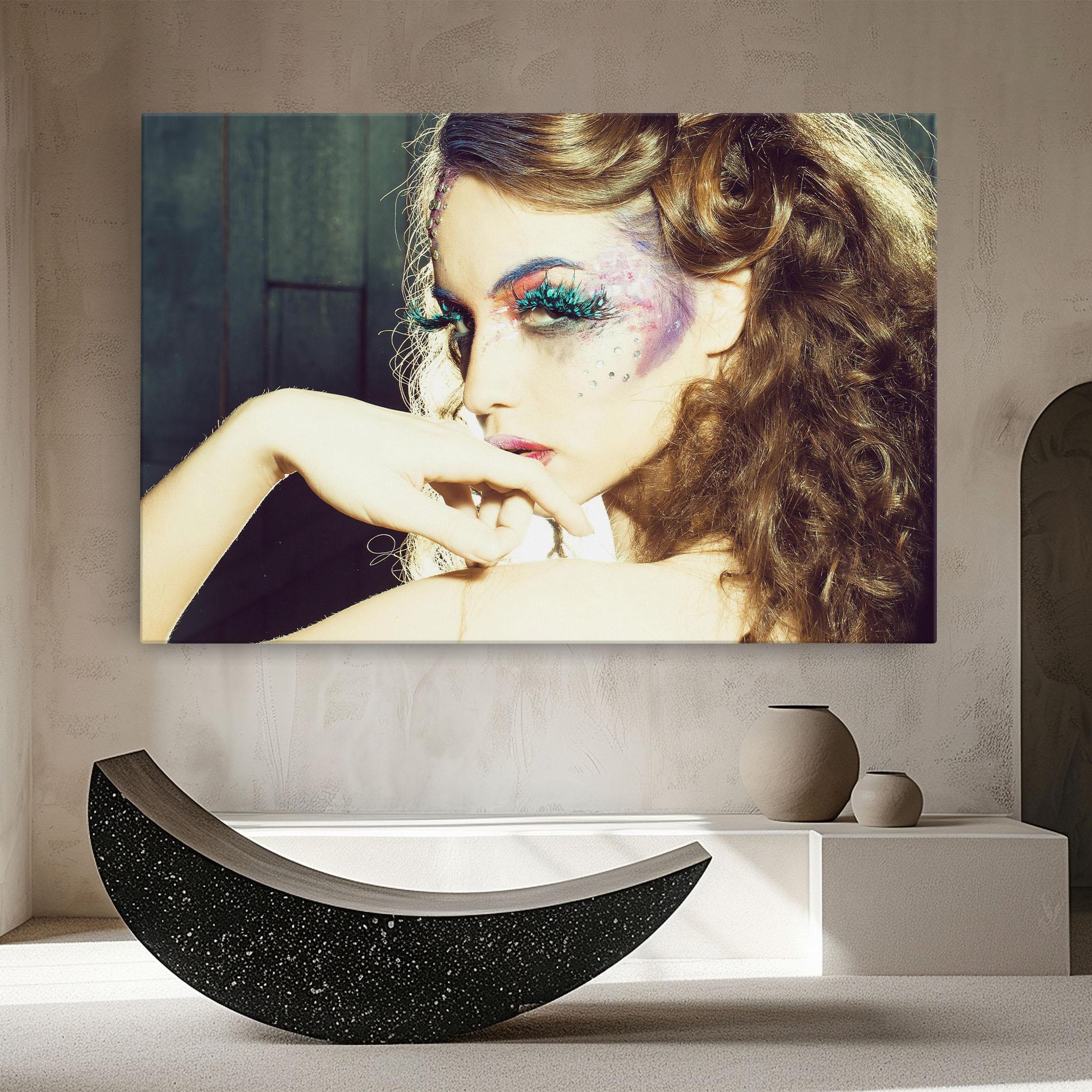 Vászonkép False Feather Eyelashes mockup 8