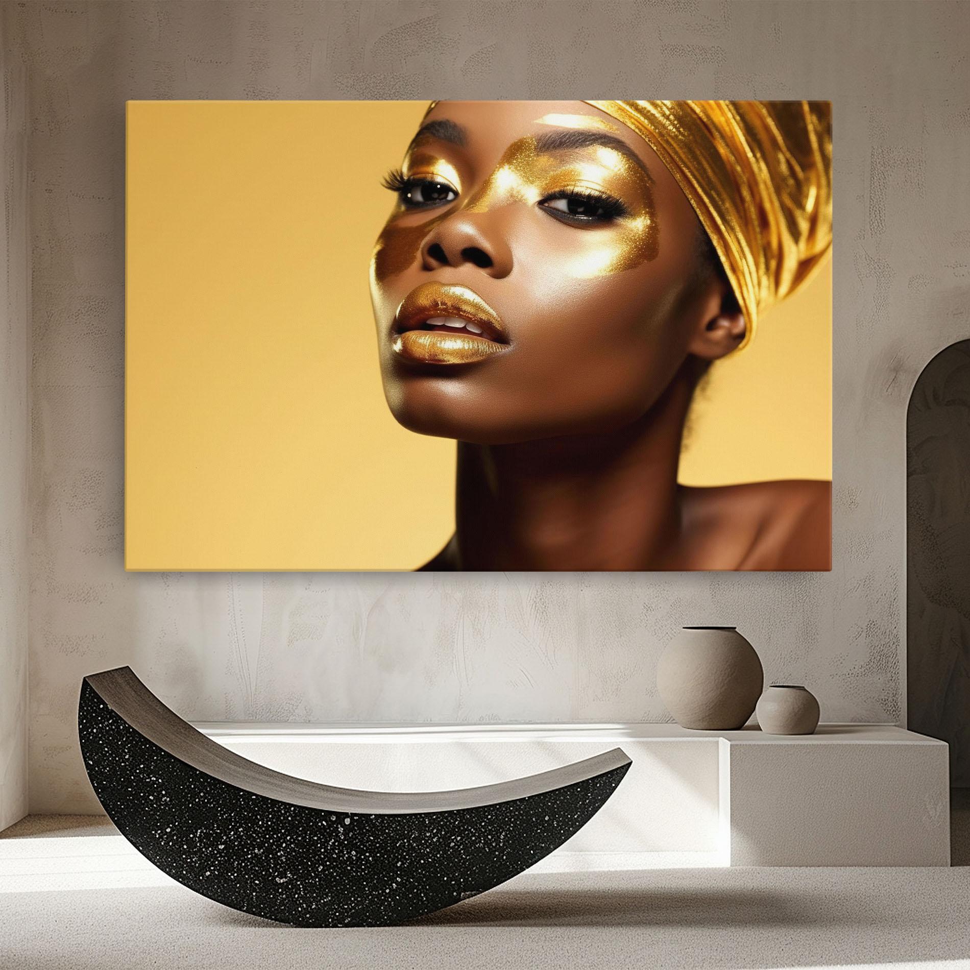 Vászonkép Gold Headdress mockup 8