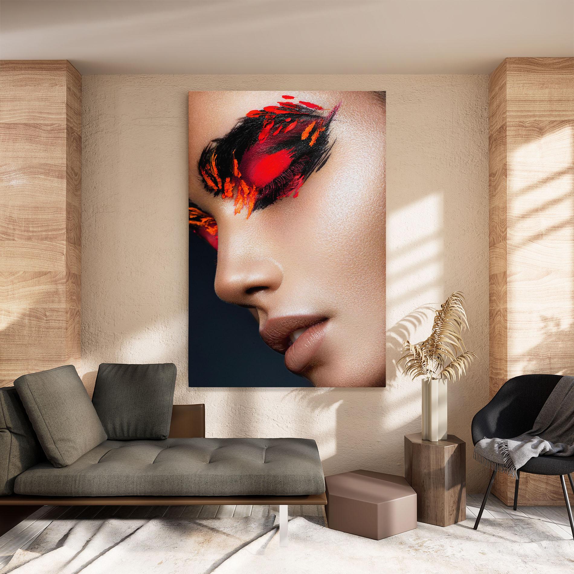 Vászonkép Fire Make Up mockup 8