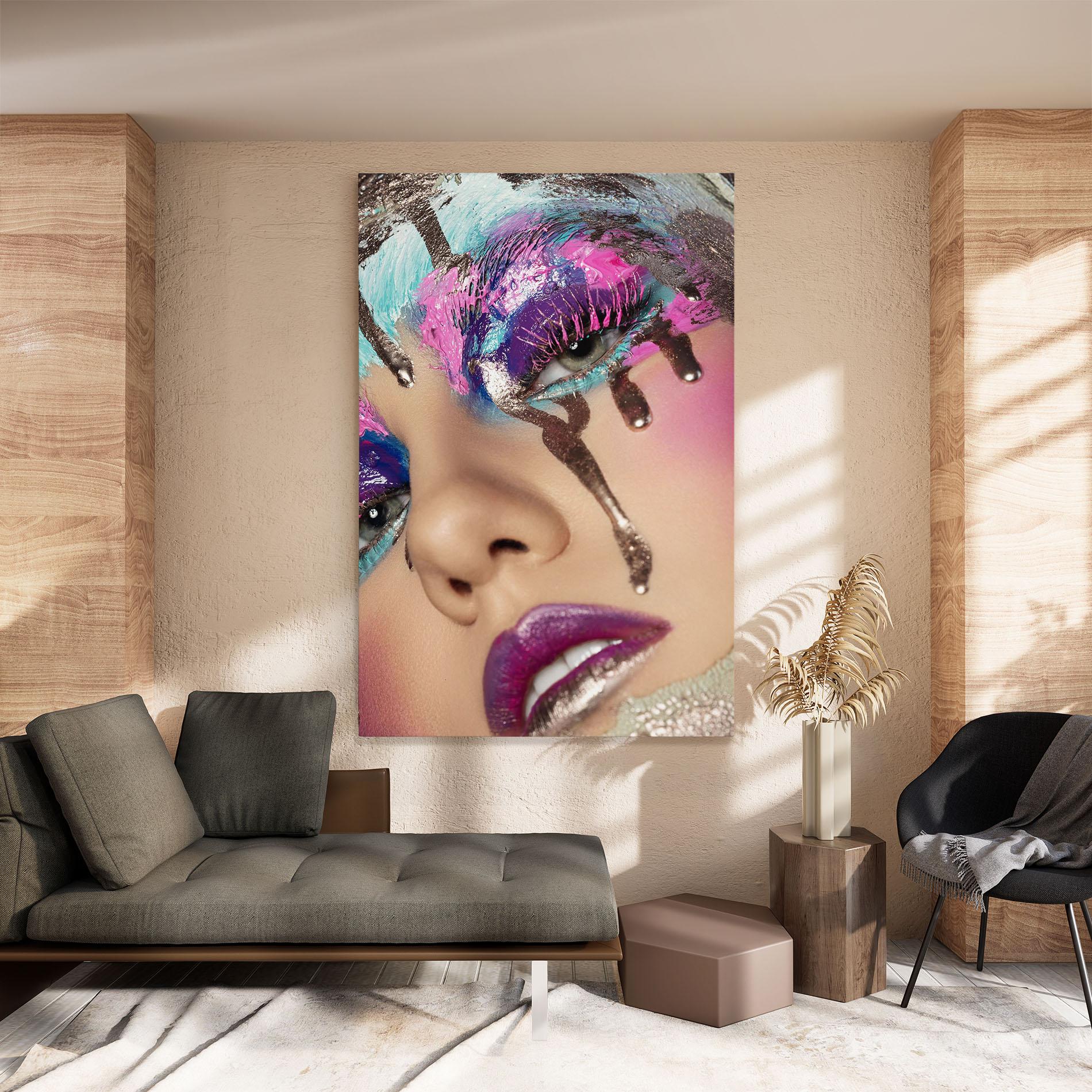 Vászonkép Pretty Pink Eyelashes mockup 8