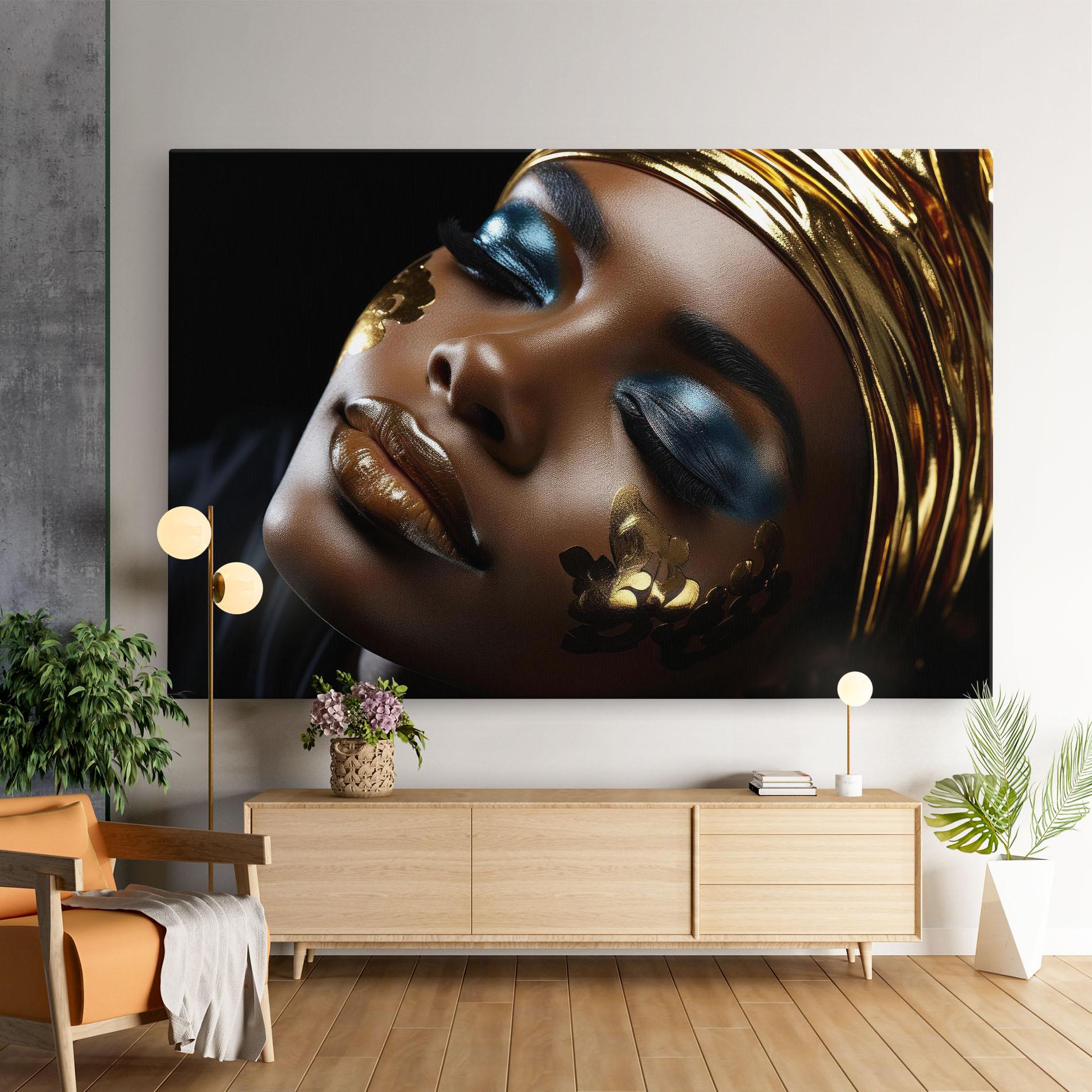 Vászonkép Dark Blue Makeup mockup 9