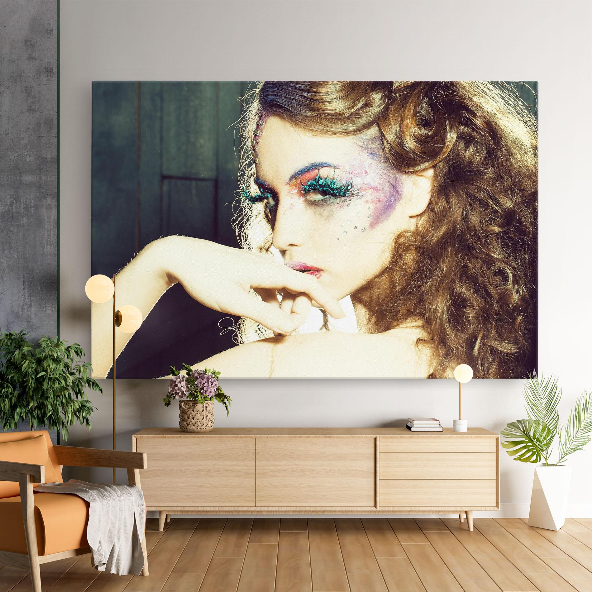 Vászonkép False Feather Eyelashes mockup 9