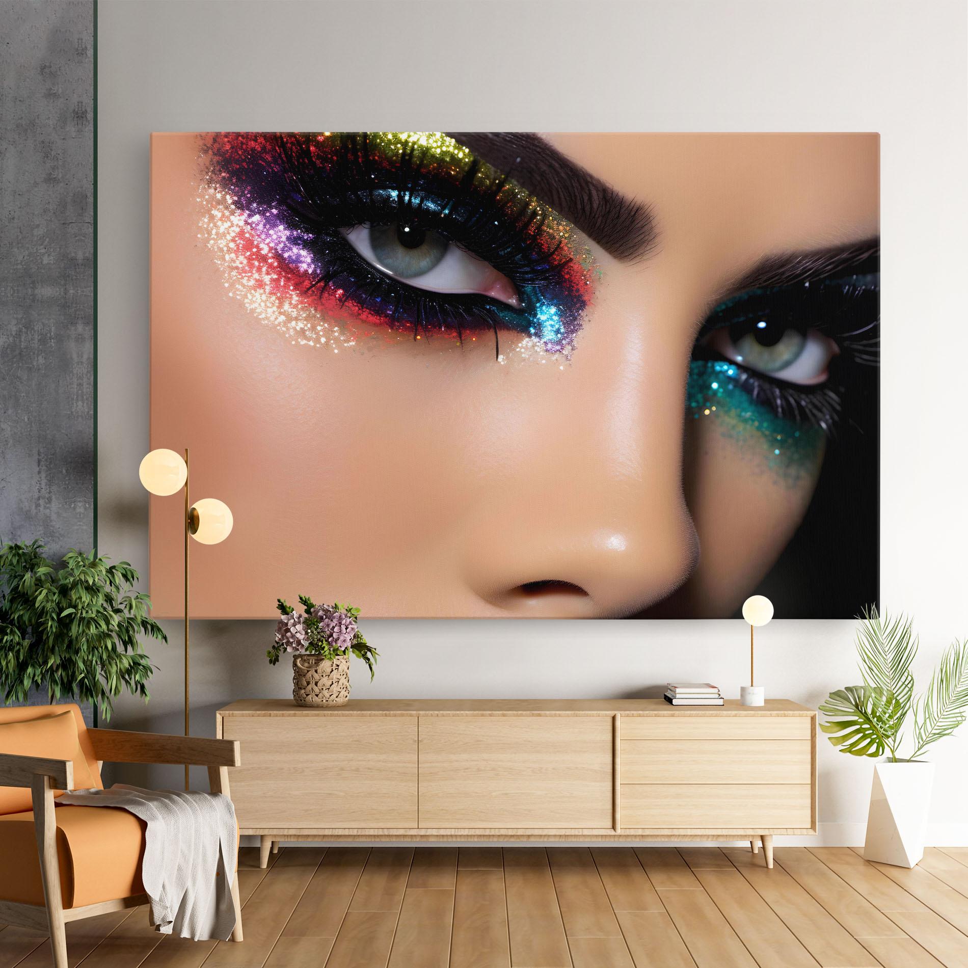 Vászonkép Feminine Makeup Model mockup 9