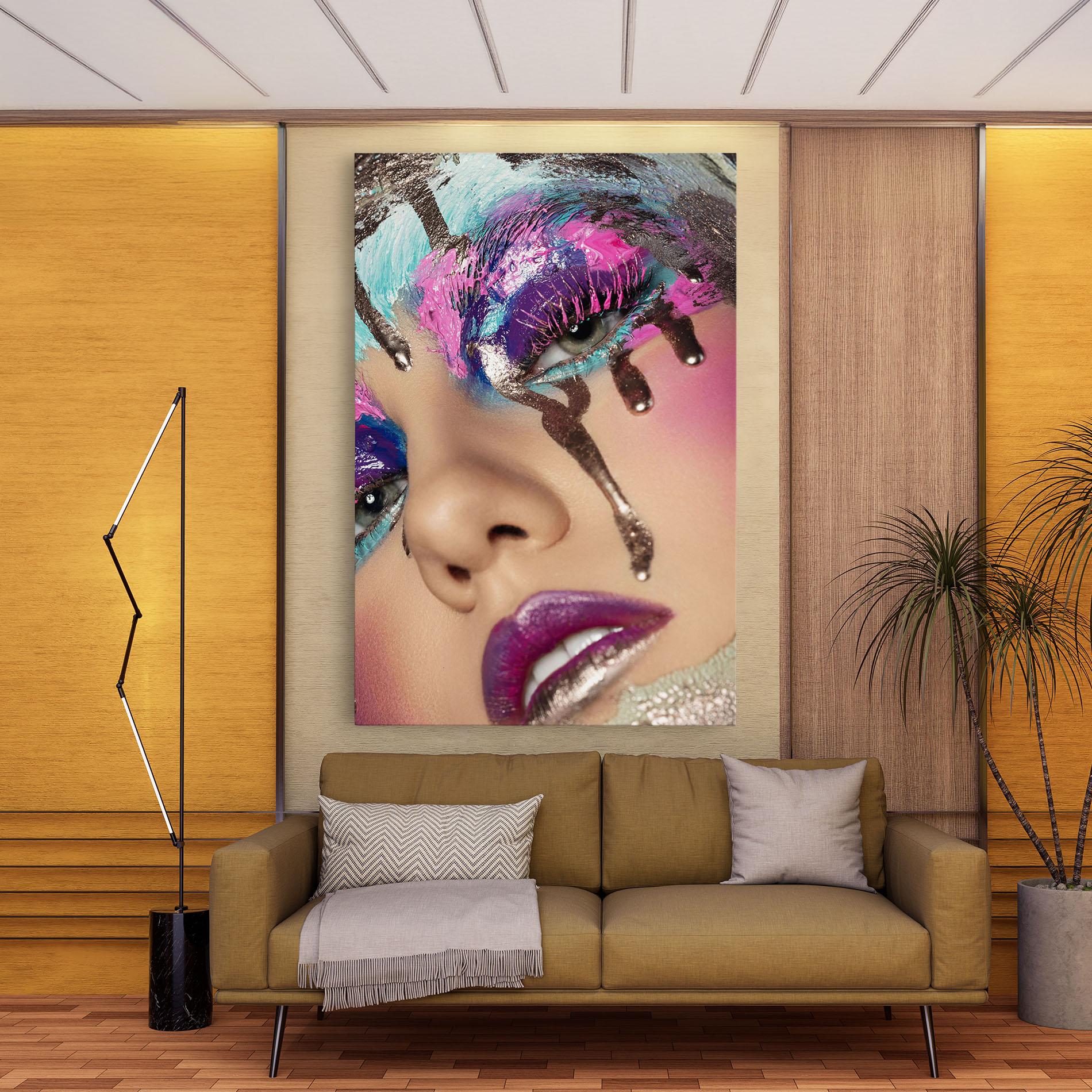 Vászonkép Pretty Pink Eyelashes mockup 9