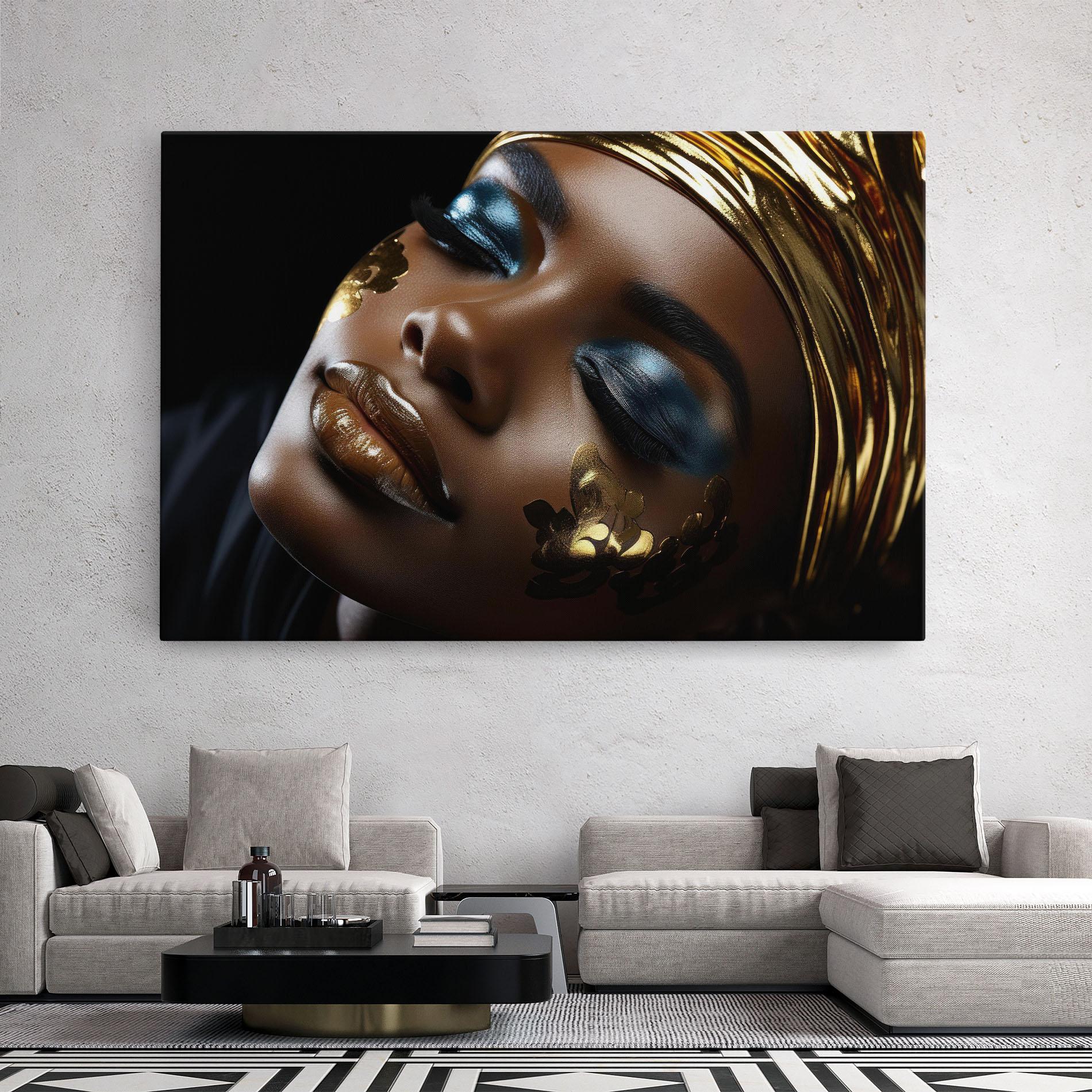Vászonkép Dark Blue Makeup mockup 2