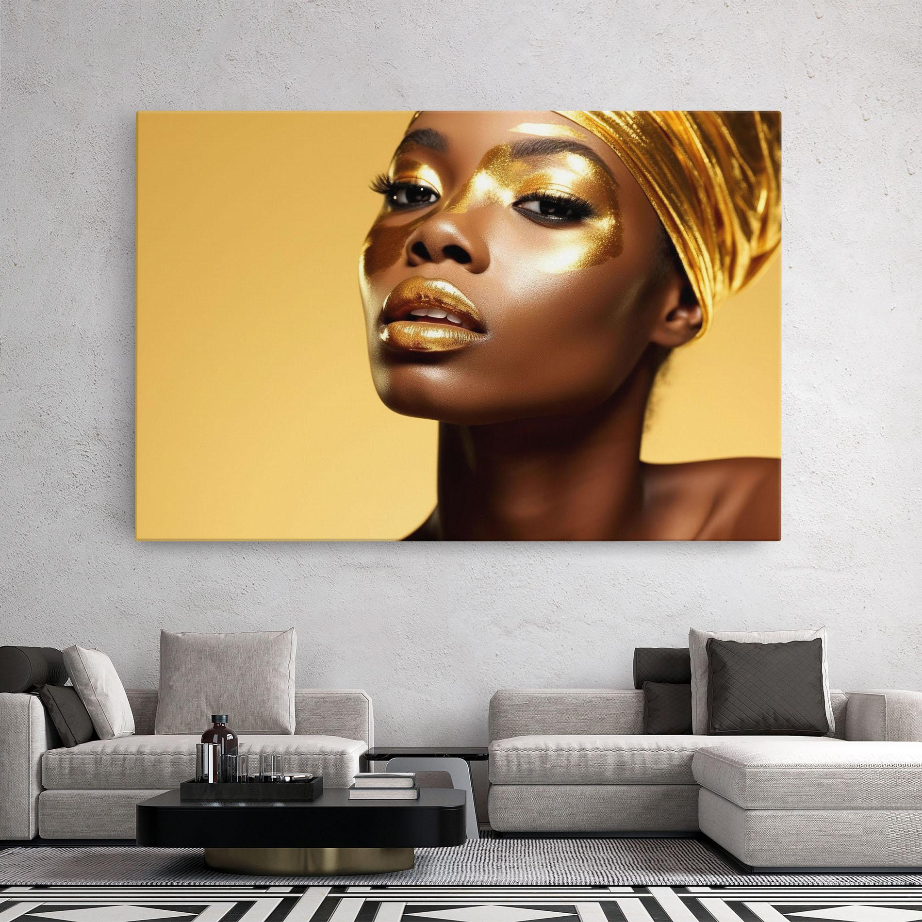 Vászonkép Gold Headdress mockup 2