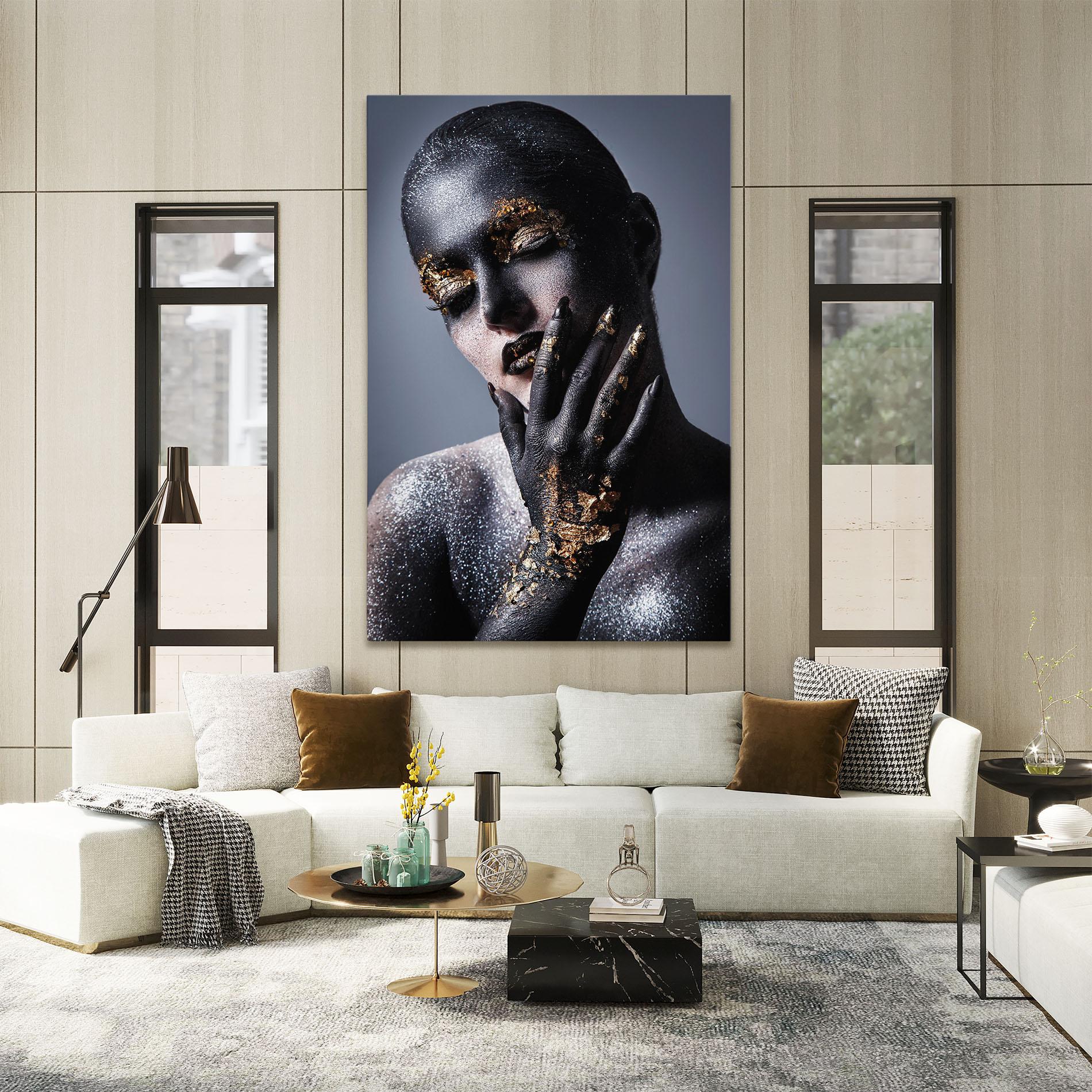 Vászonkép Artistic Black Makeup mockup 2