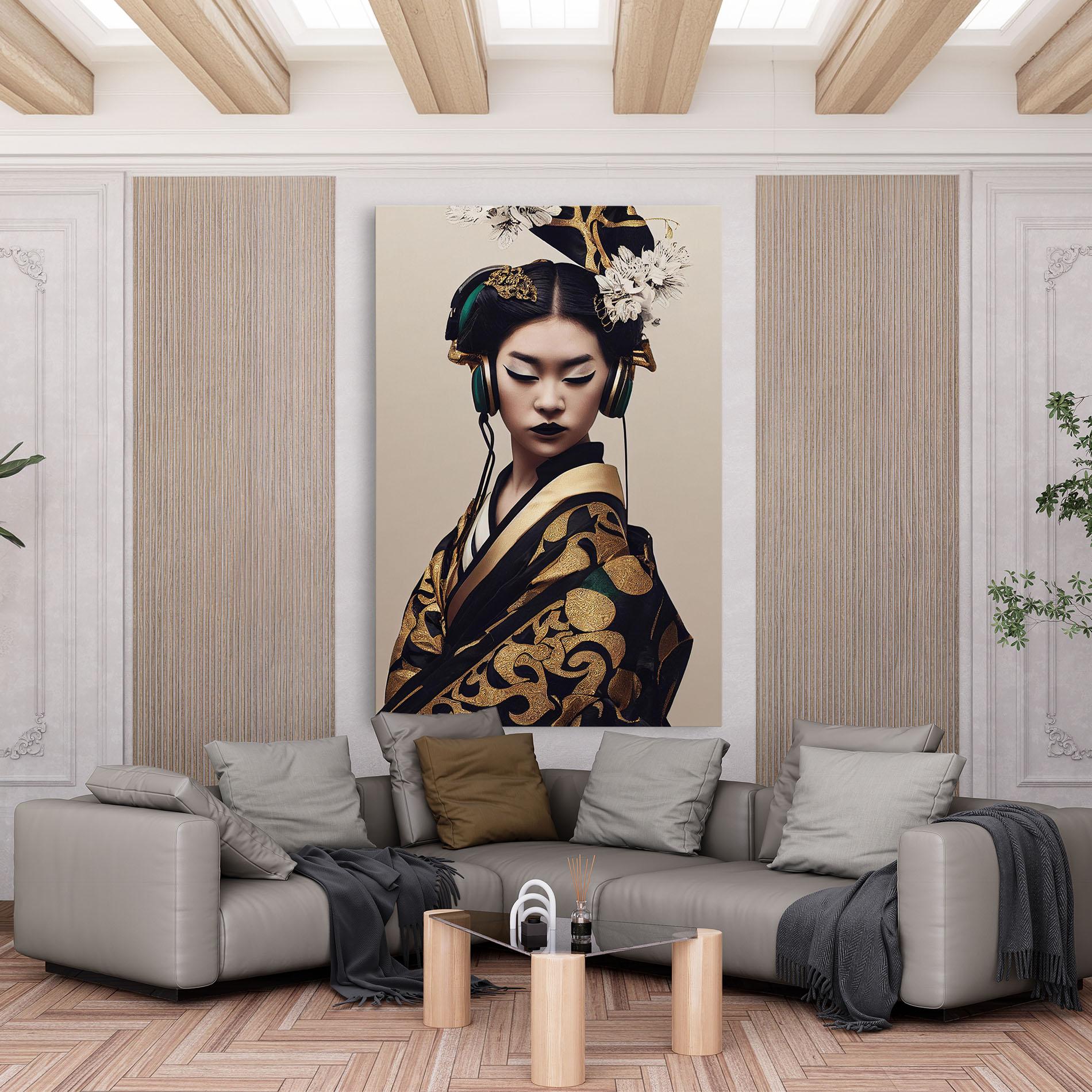 Vászonkép Kimono Headphones mockup 6