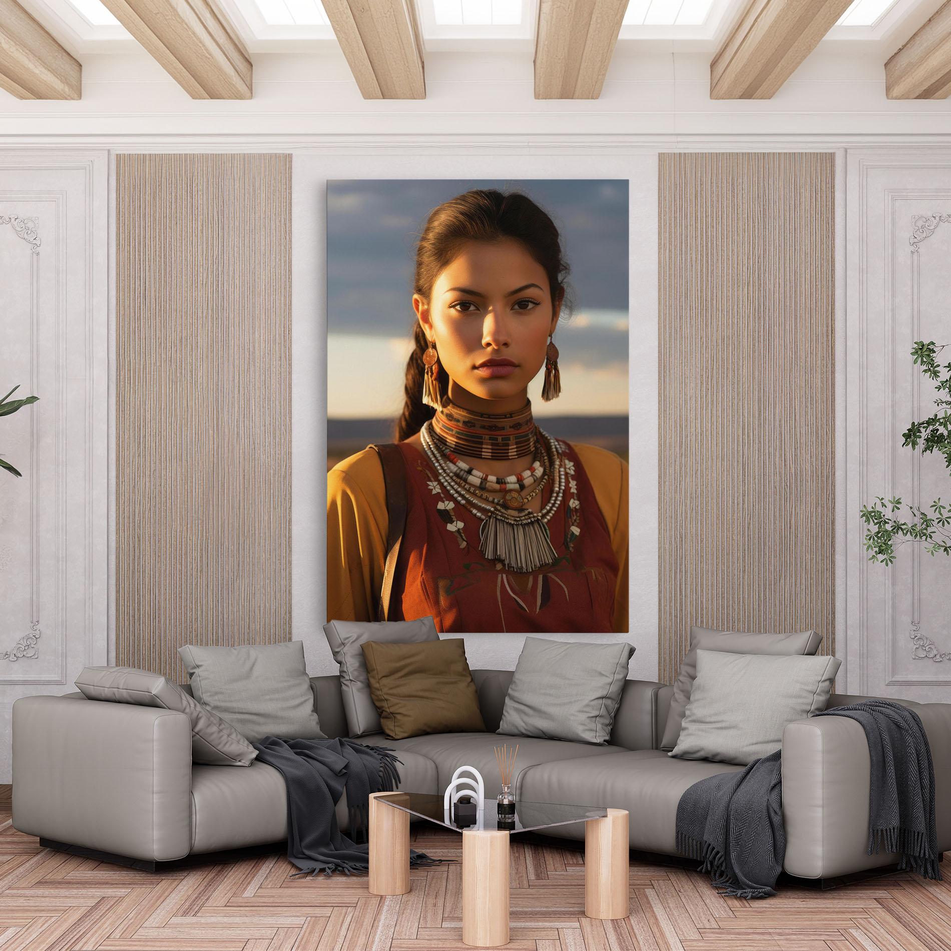 Vászonkép Native American Desert mockup 6