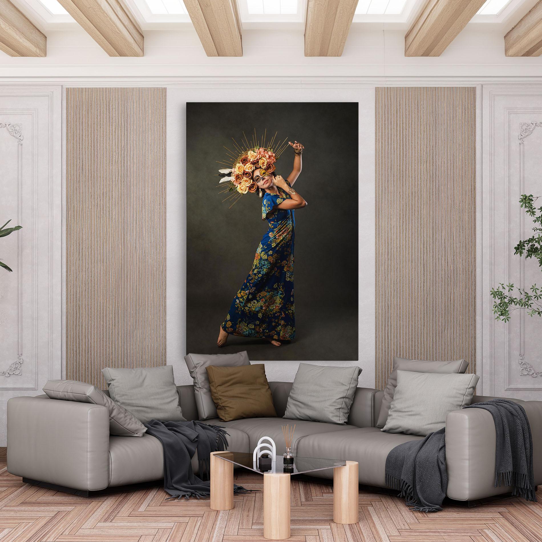 Vászonkép Sugar Skull Face mockup 6