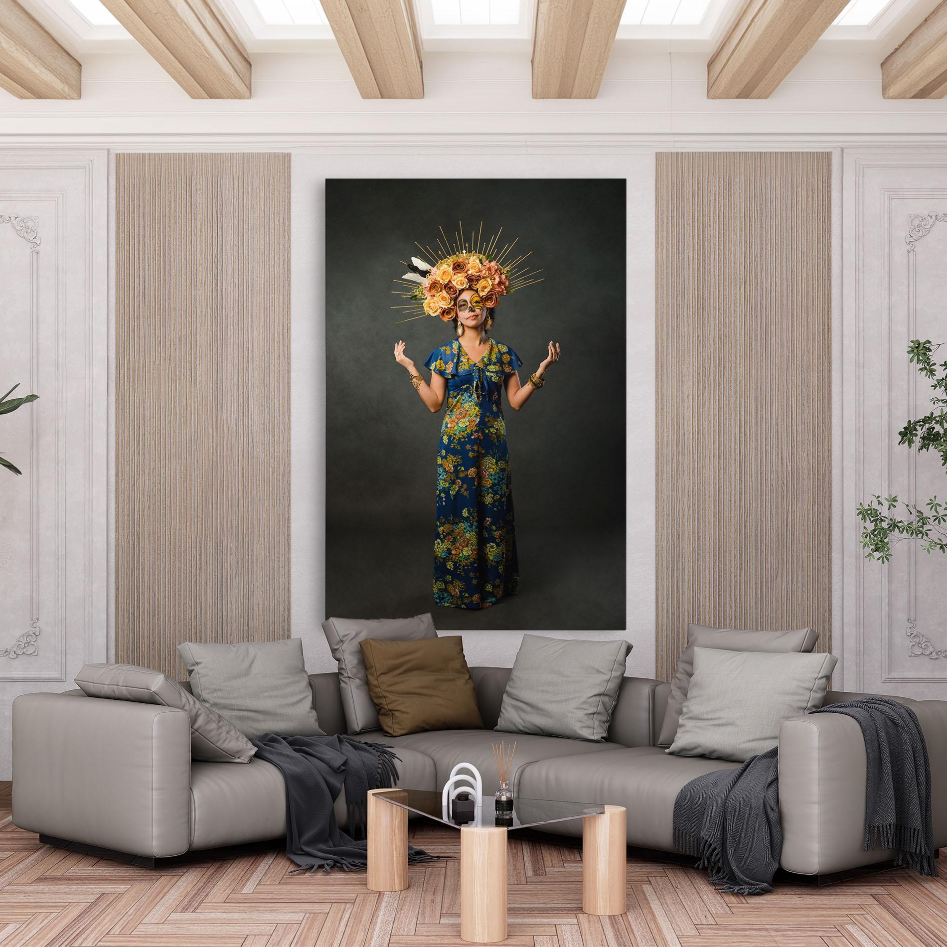 Vászonkép Sugar Skull Makeup mockup 6