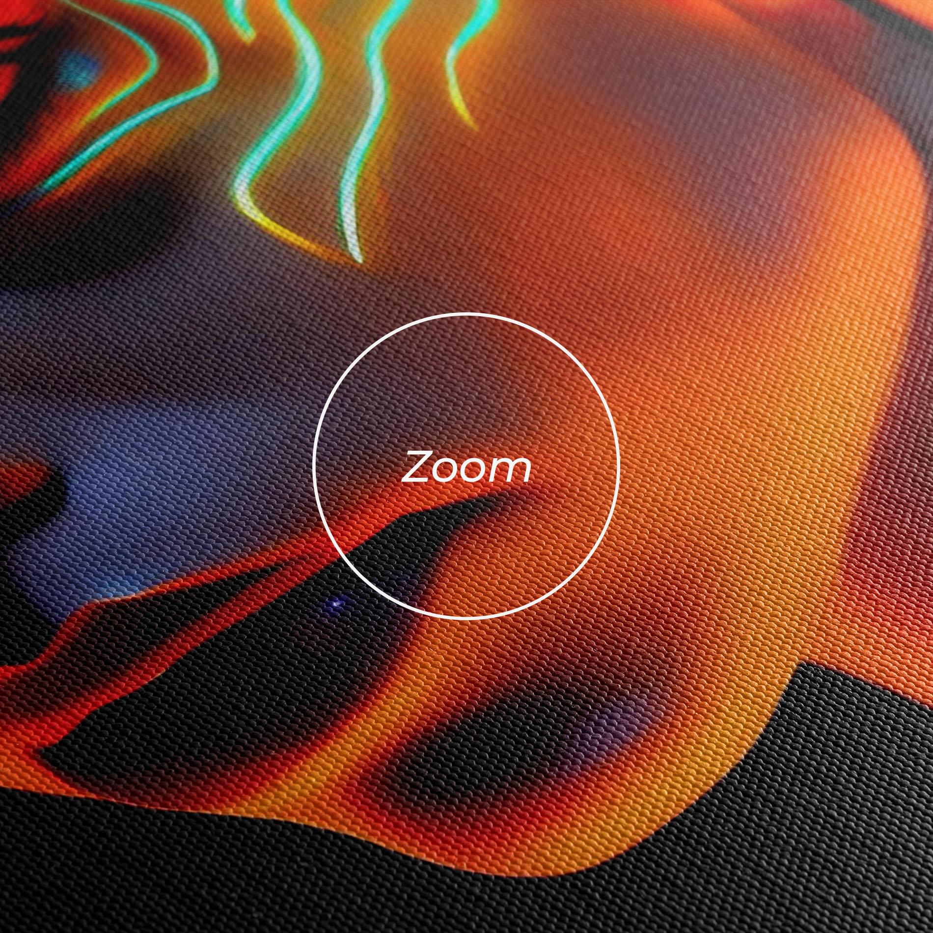 Vászonkép Glowing Face Paint mockup 3