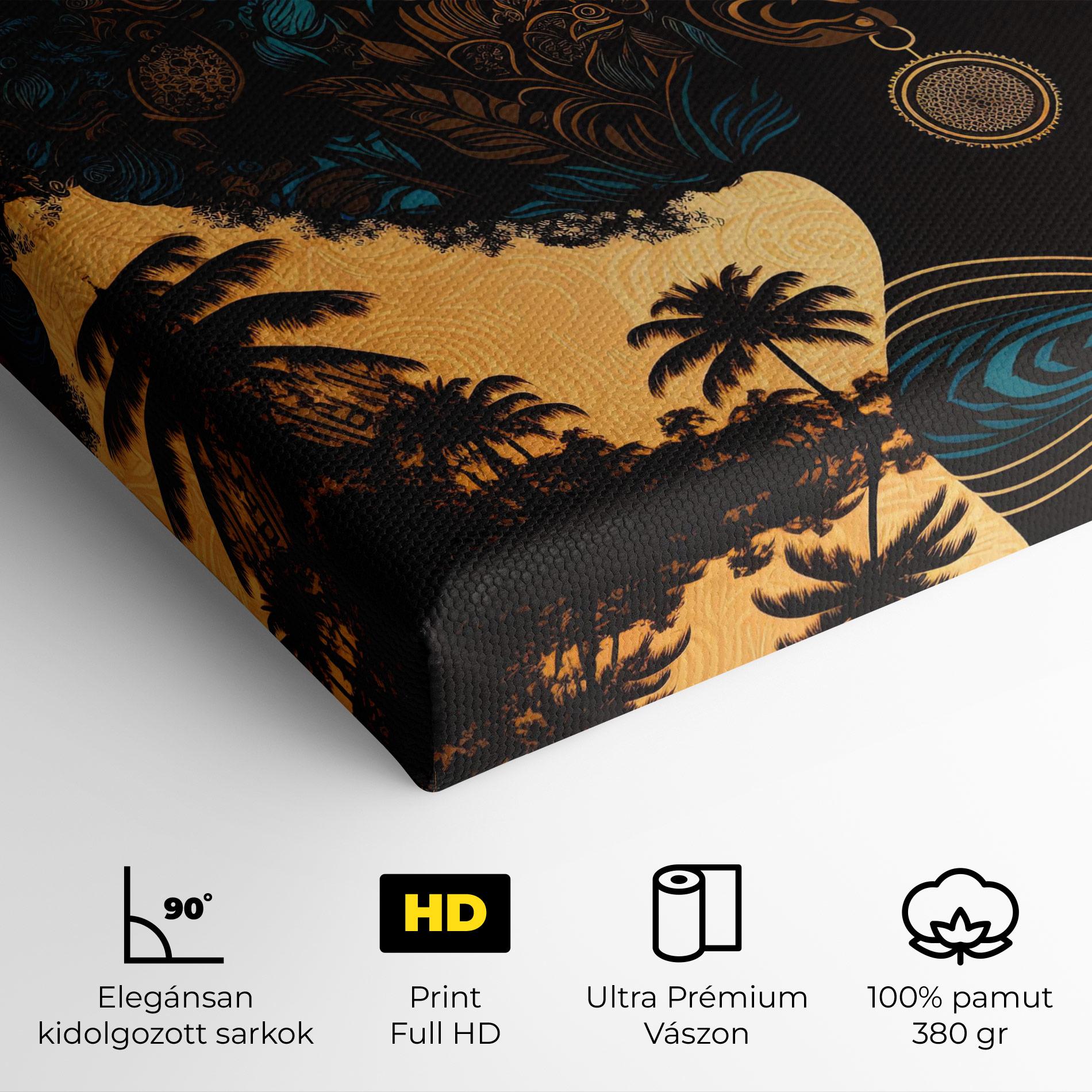 Vászonkép African Profile Woman mockup 4