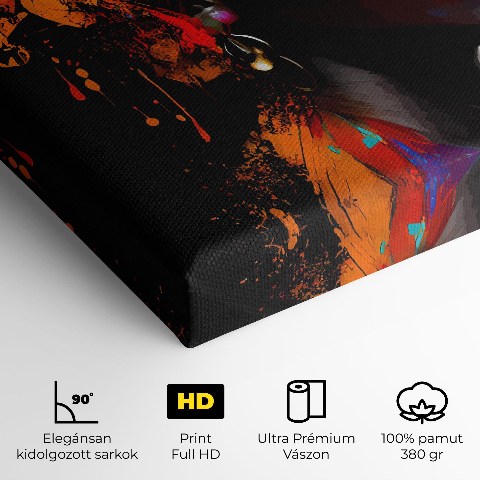 Vászonkép Pretty African Art Splash mockup 4