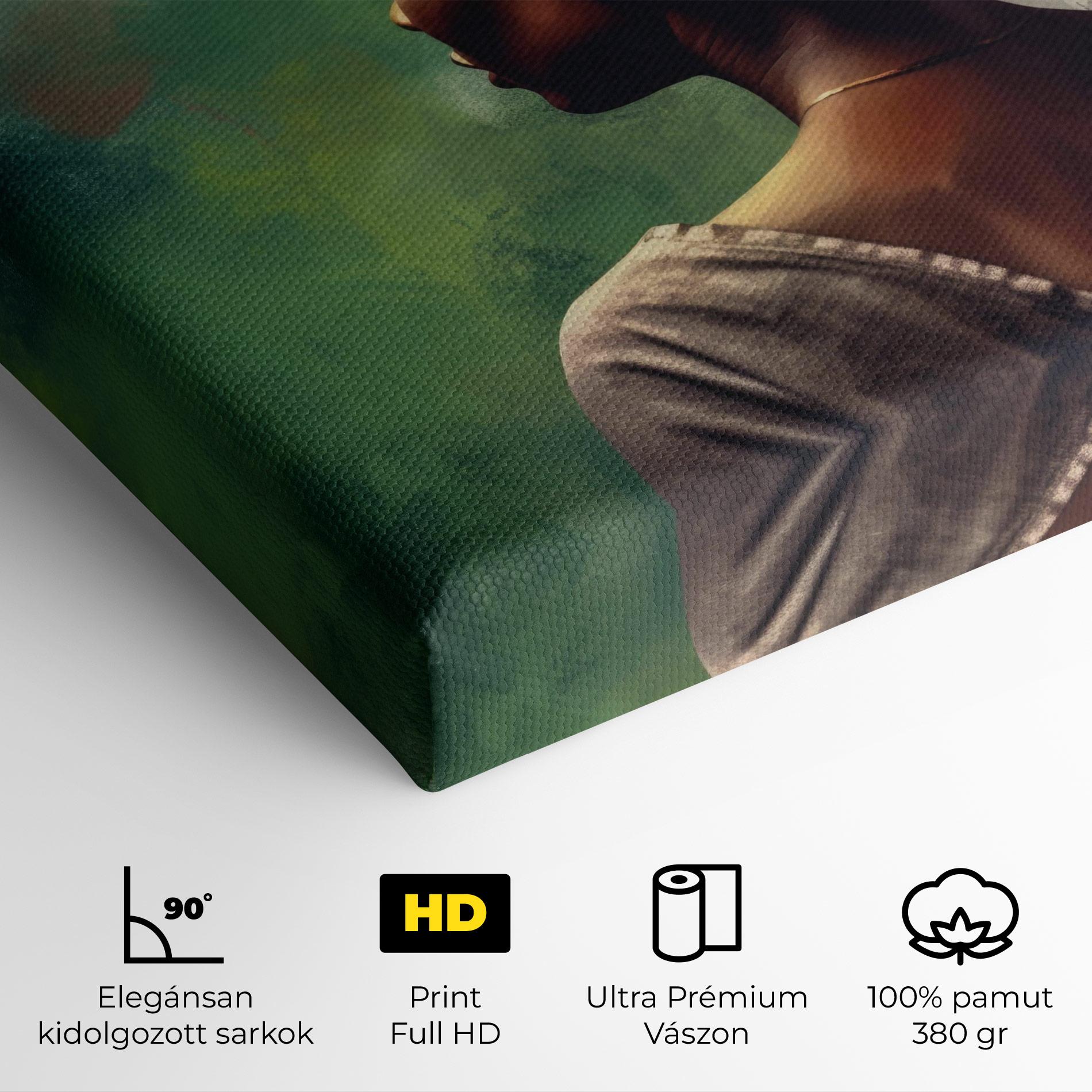 Vászonkép Yellow Turban Art mockup 4