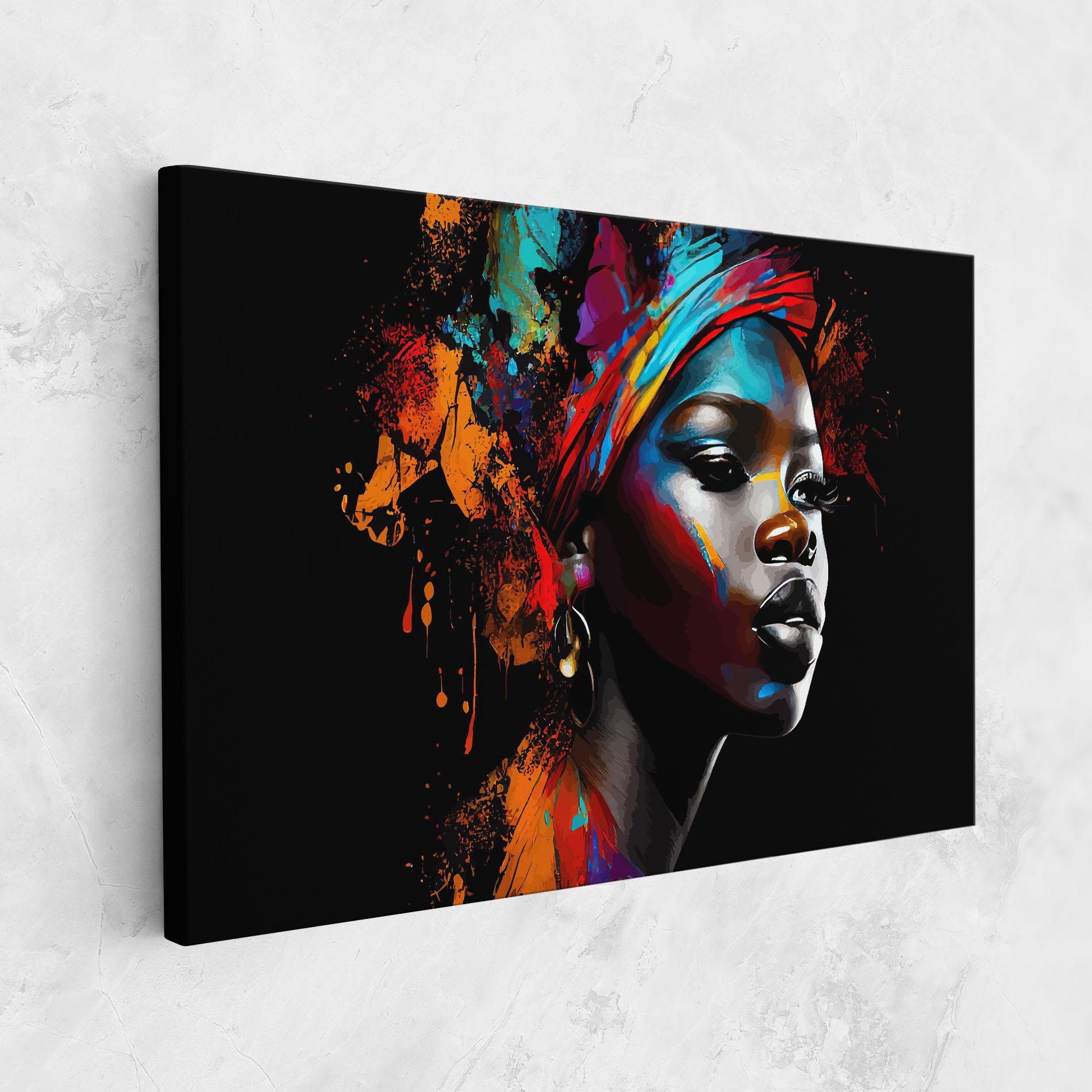Vászonkép Pretty African Art Splash mockup 1