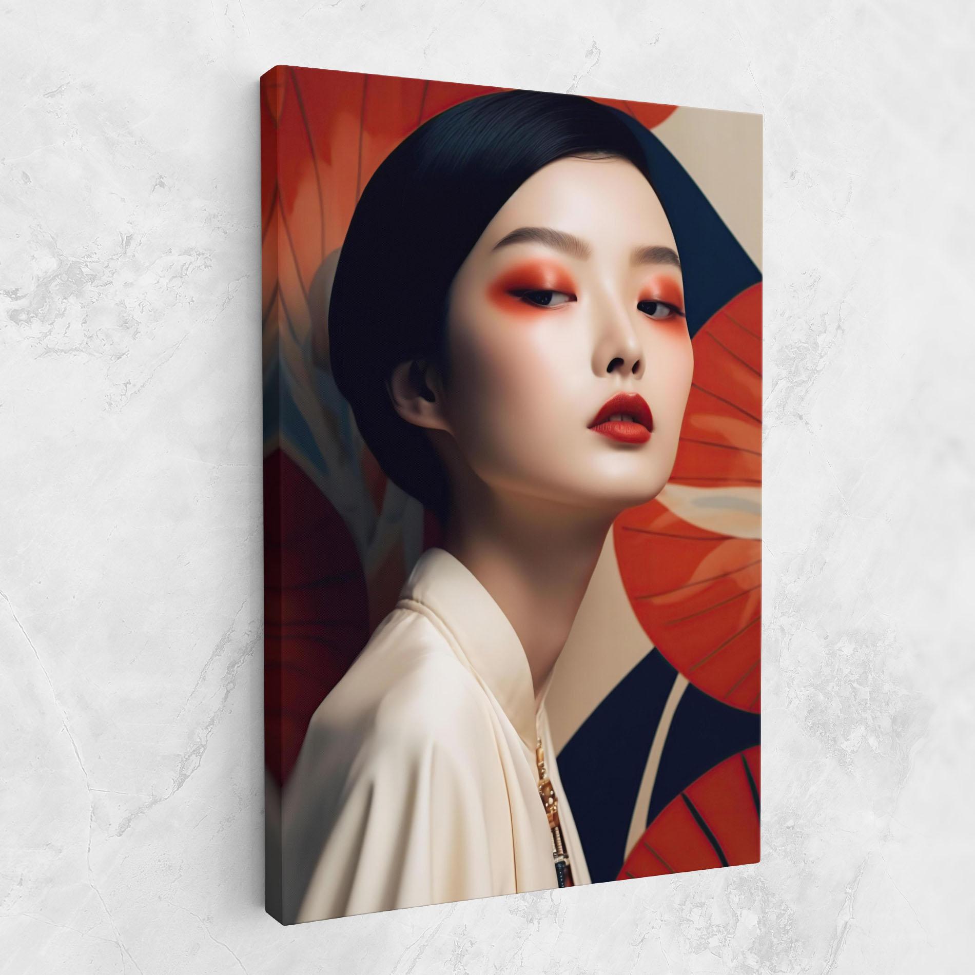 Vászonkép Asiatic Red Lips mockup 1