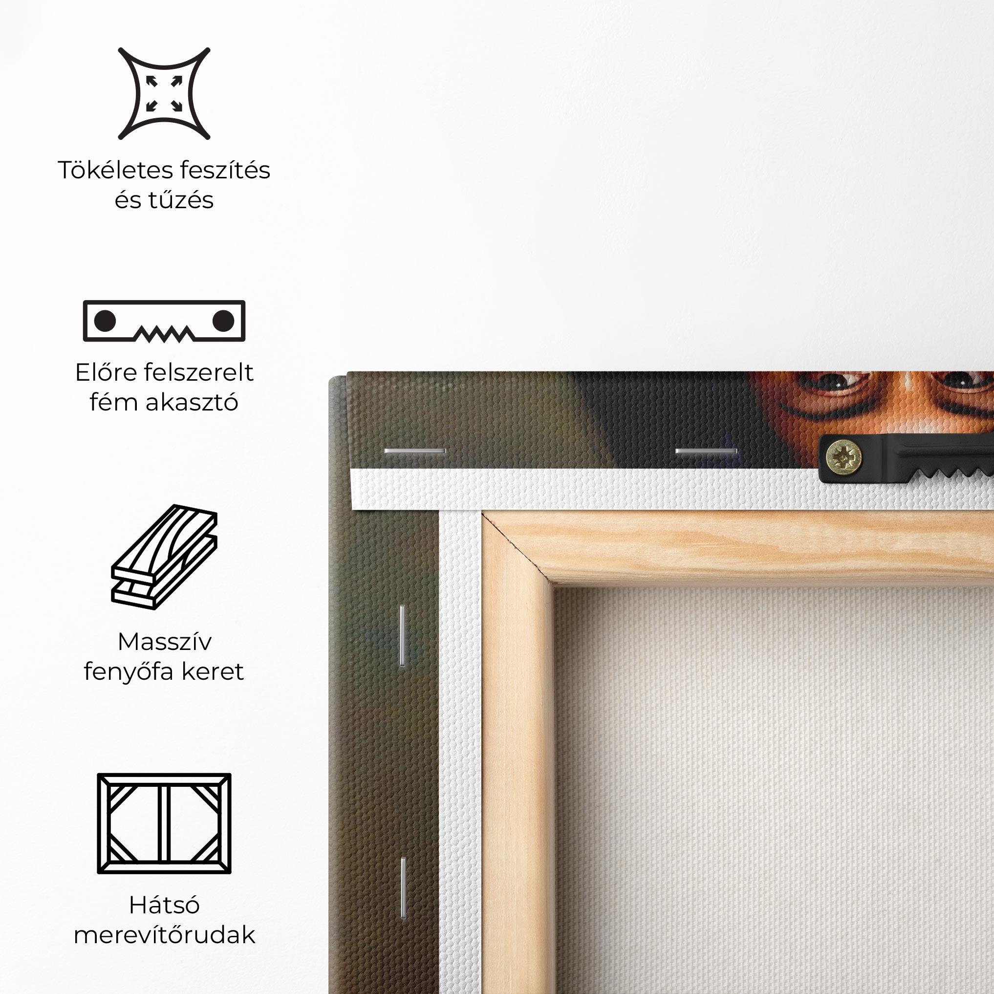 Vászonkép Beautiful Brunette Art mockup 5