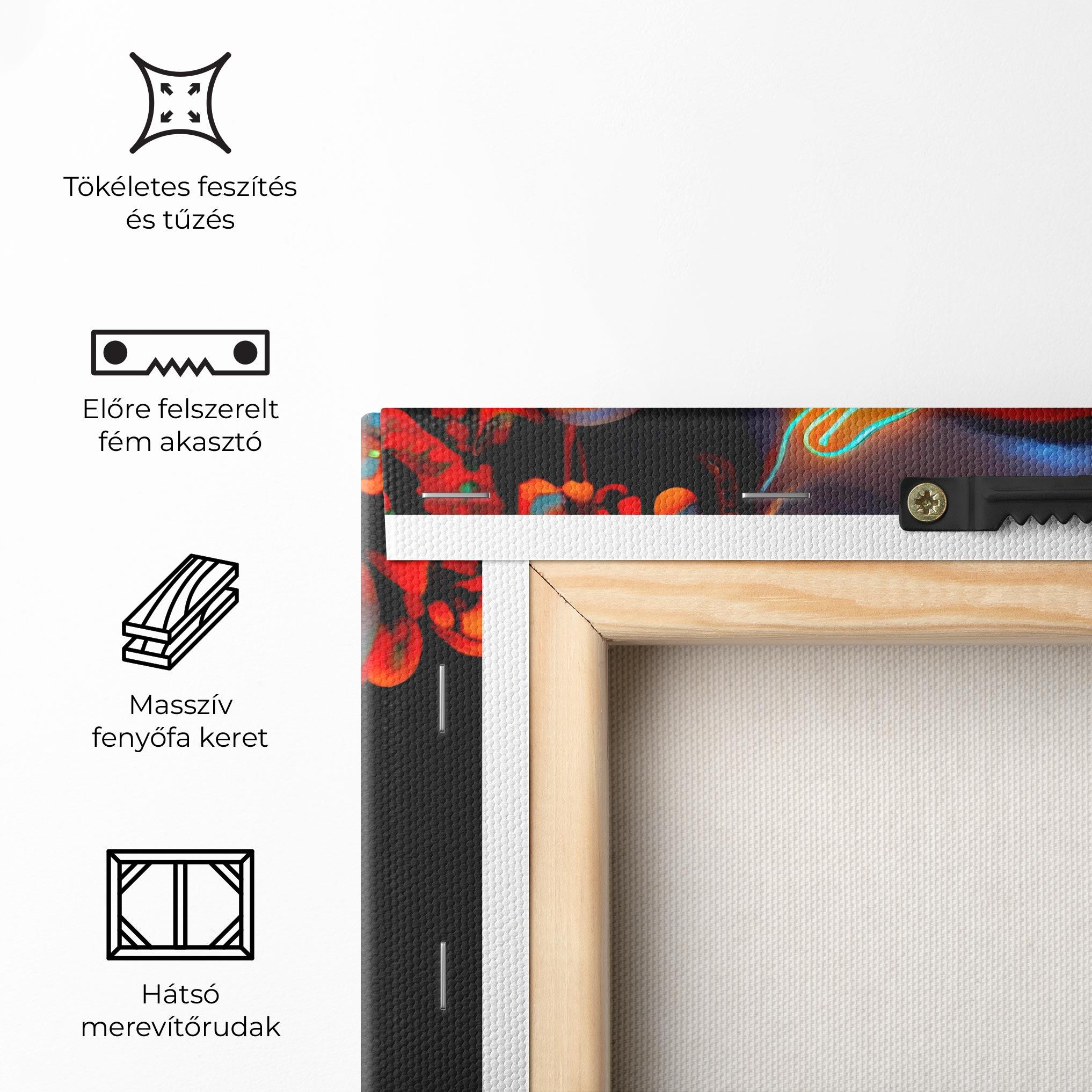 Vászonkép Glowing Face Paint mockup 5