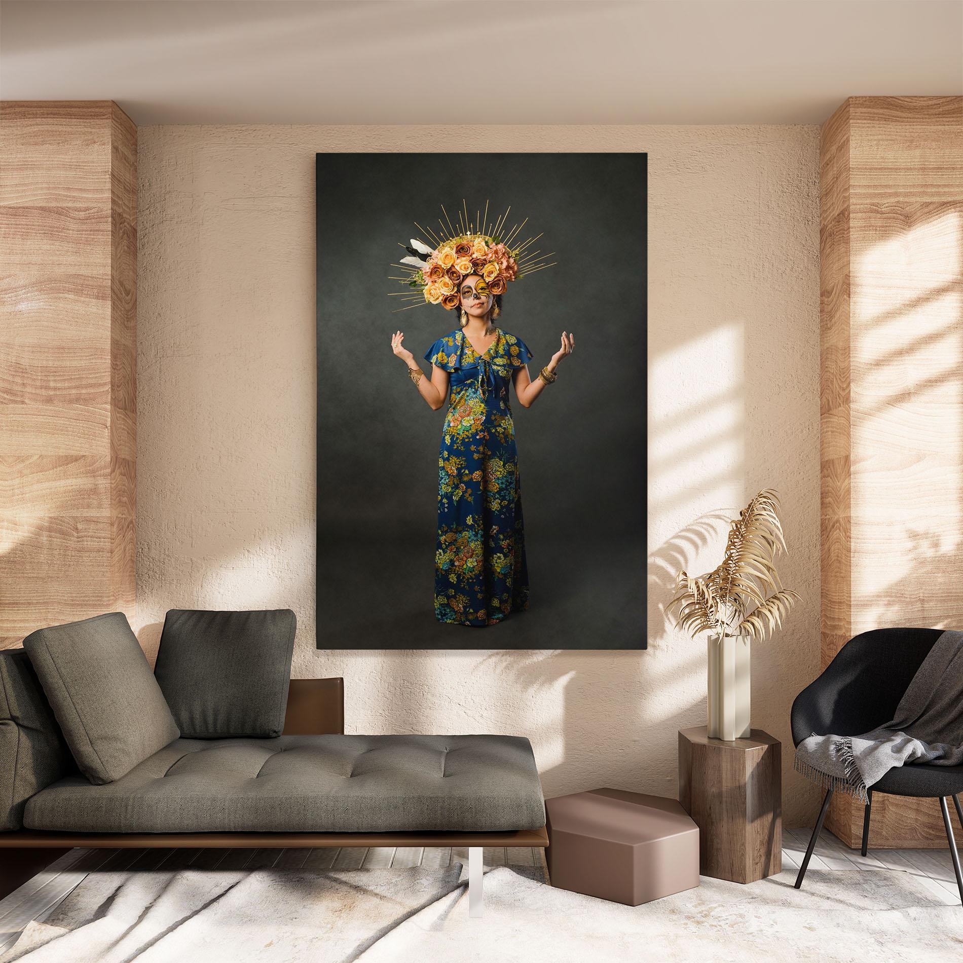 Vászonkép Sugar Skull Makeup mockup 8