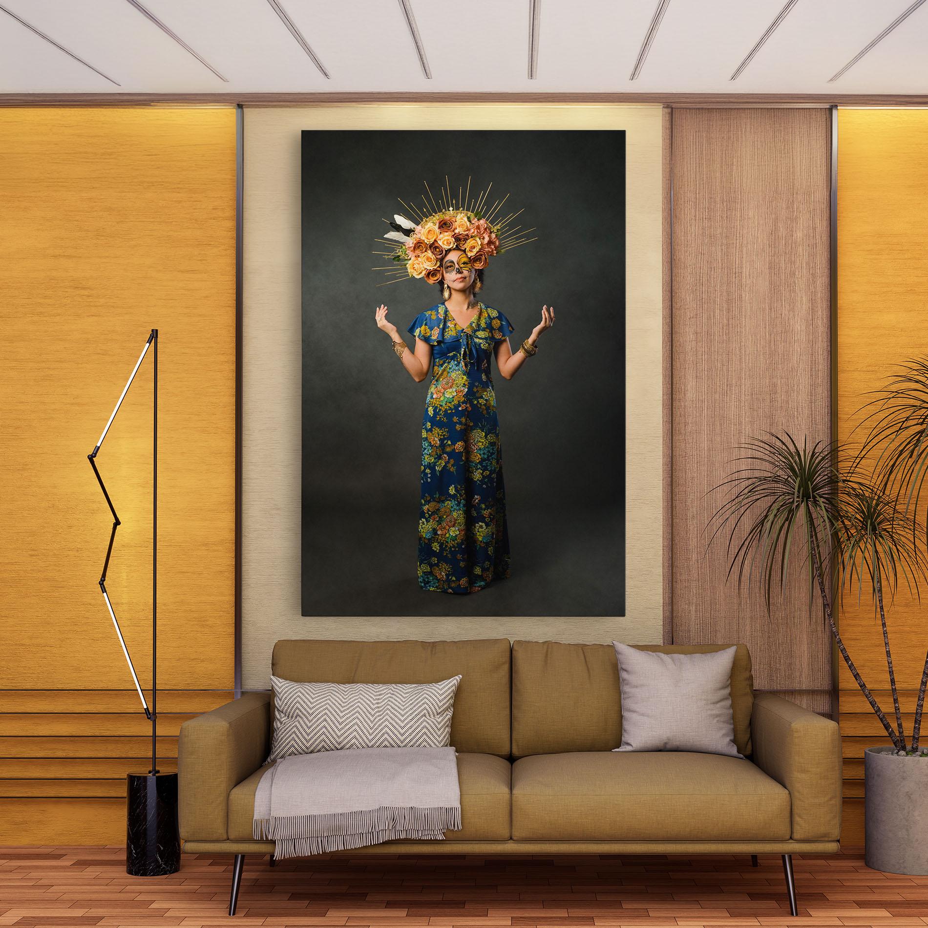 Vászonkép Sugar Skull Makeup mockup 9