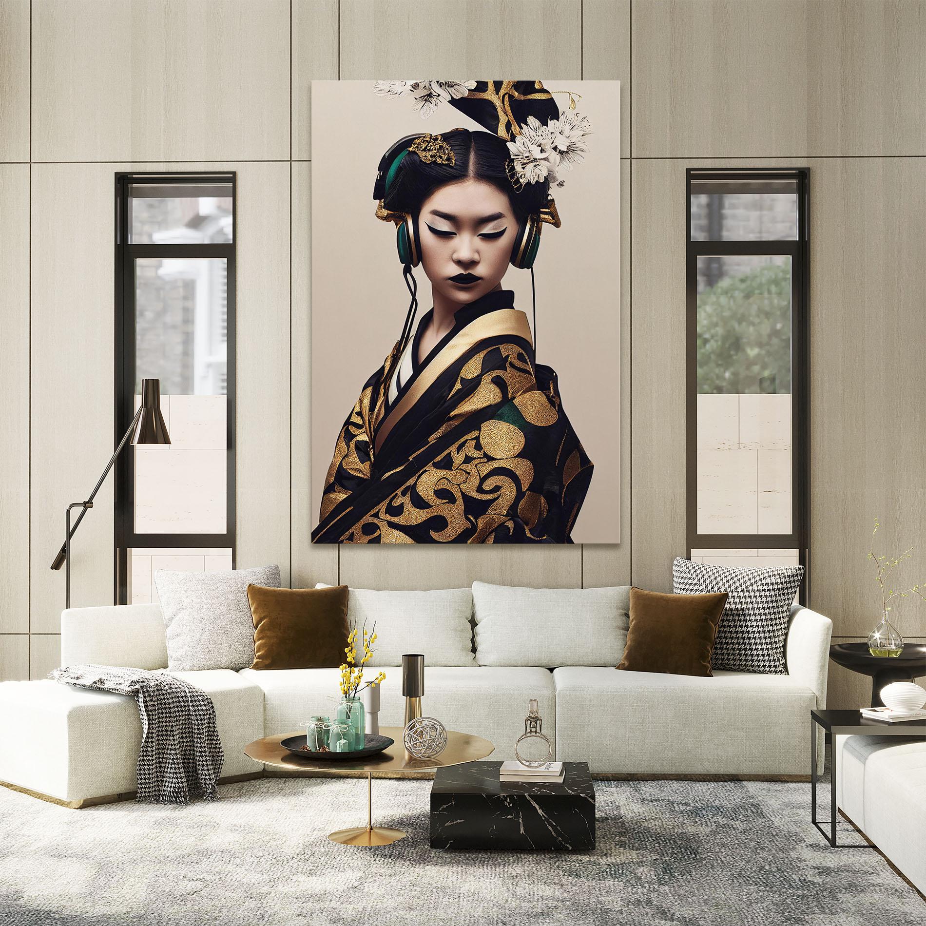 Vászonkép Kimono Headphones mockup 2