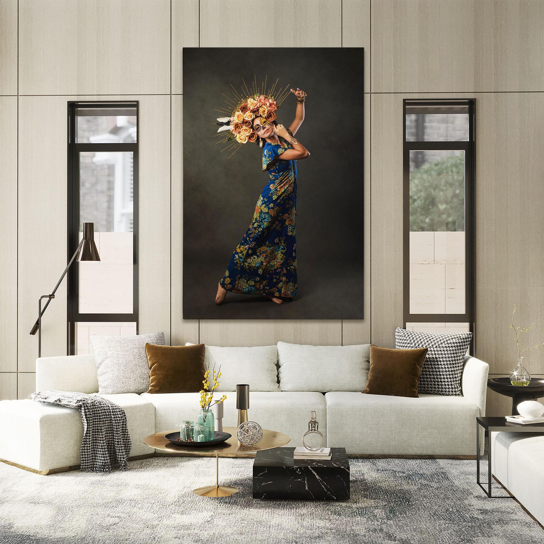 Vászonkép Sugar Skull Face mockup 2