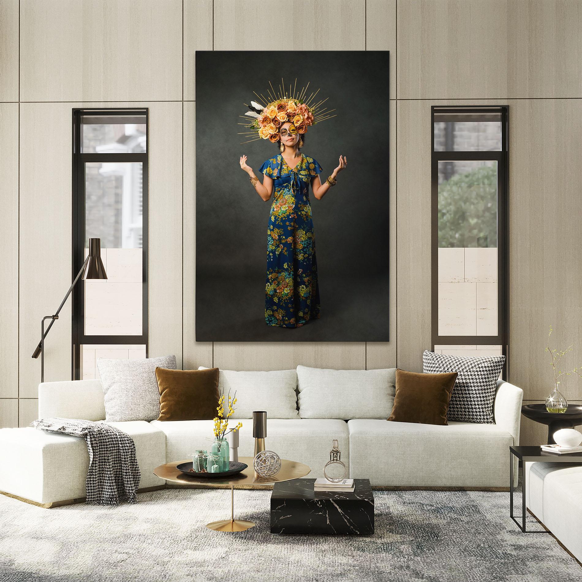 Vászonkép Sugar Skull Makeup mockup 2