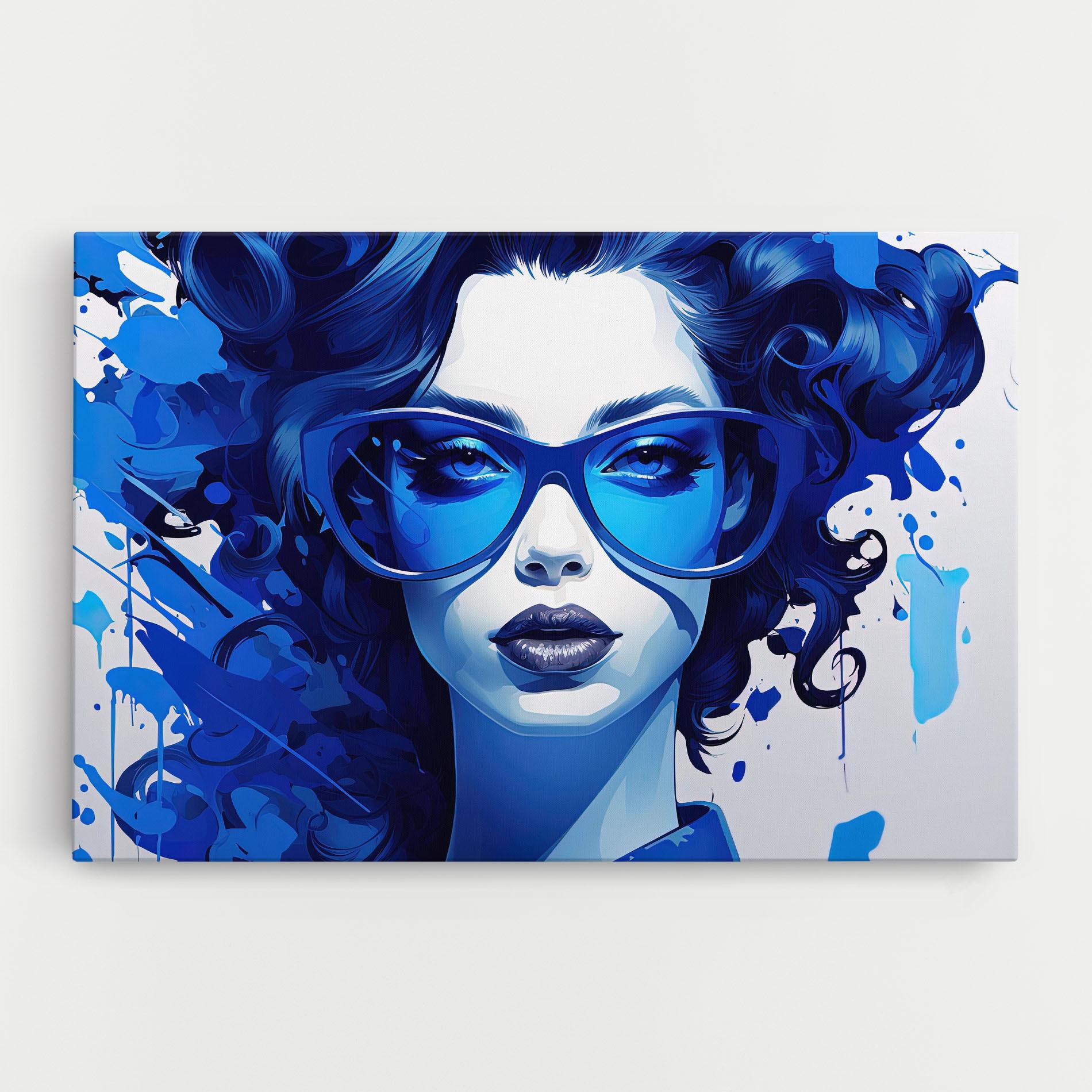 Vászonkép Big Blue Glasses mockup 0