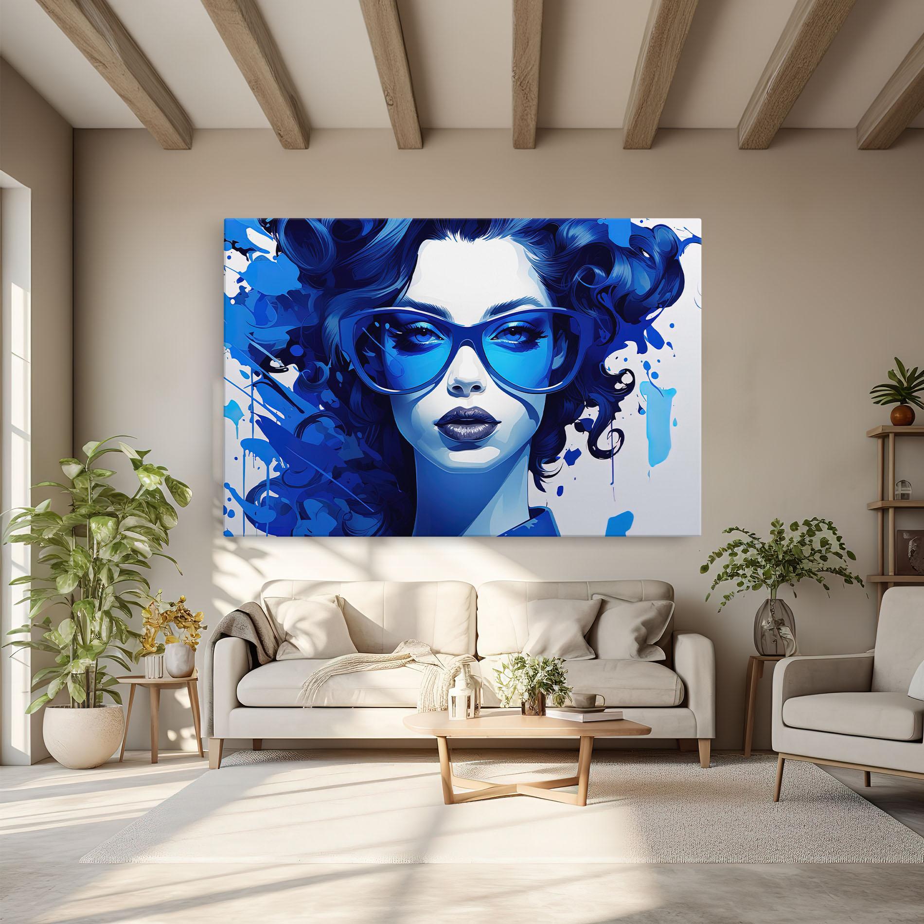 Vászonkép Big Blue Glasses mockup 6